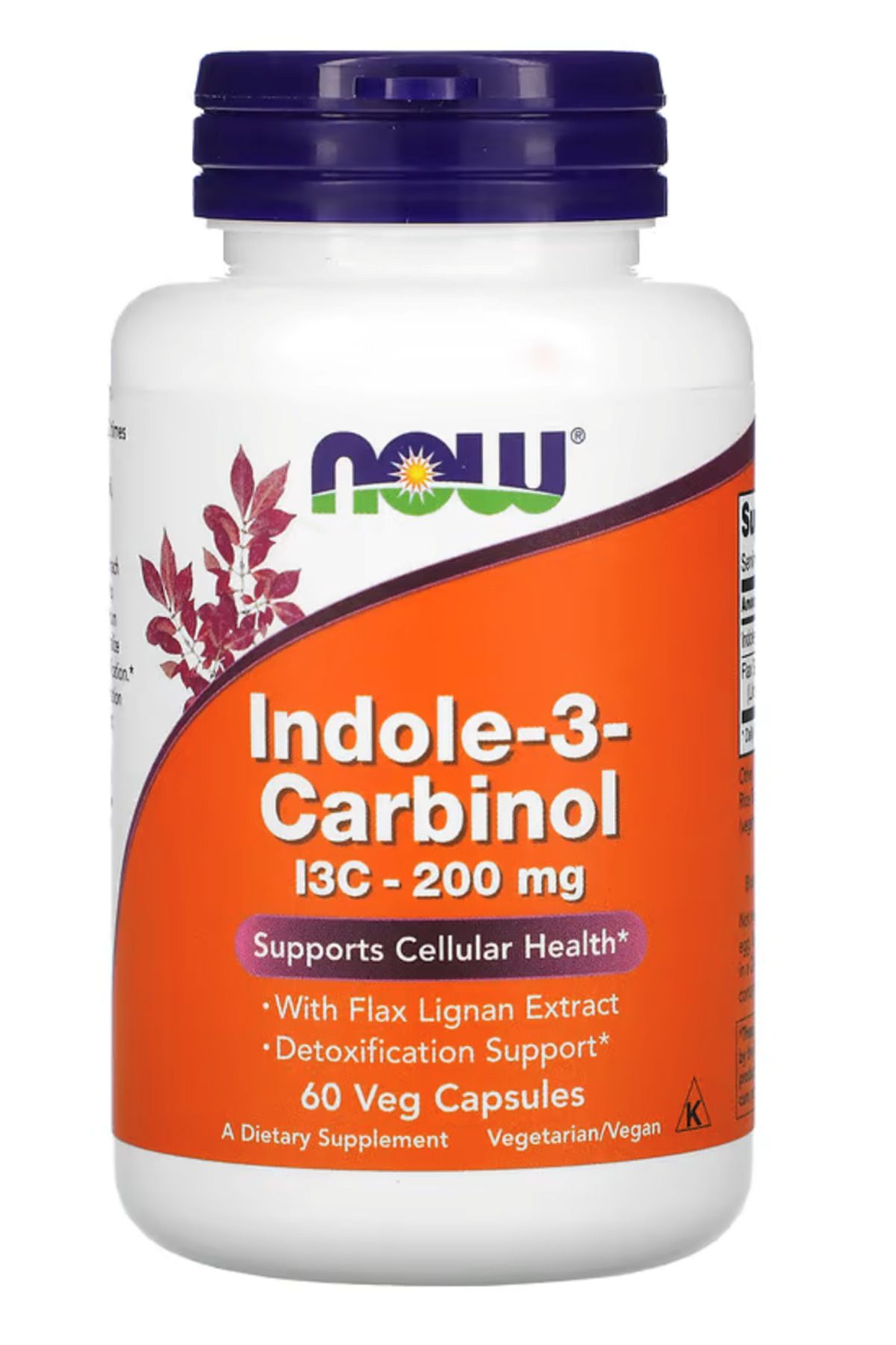 Now Foods , Indole-3-carbinol, 200 Mg, 60 Veg Capsules