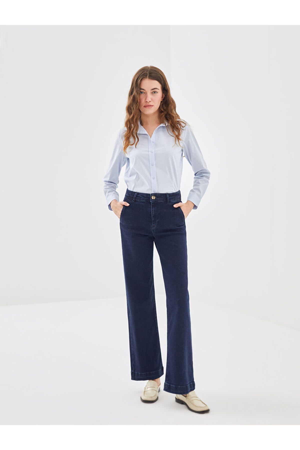 LC Waikiki Yeni Sezon Wideleg Kadin Jean Pantolon - S52276Z8