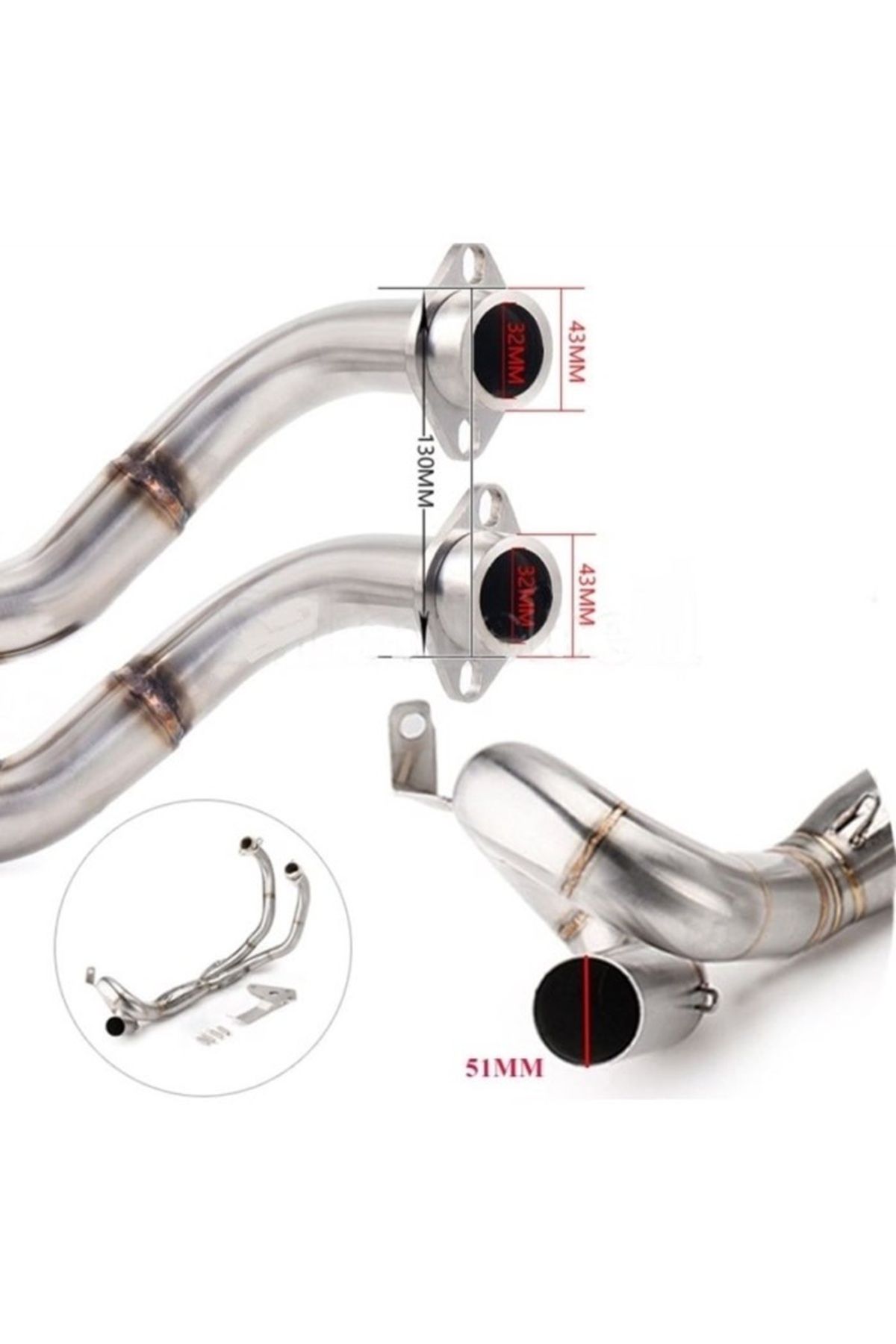 Beta MT07 SALYANGOZ KROM HEADERS