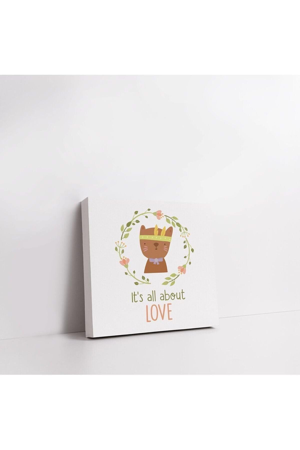 STOREMAX cmllashop Sevgi Temalı Bebek Odasına Özel Kanvas Tasarımı Tablo 30X40 Cm 25 X 25 Cm 542093