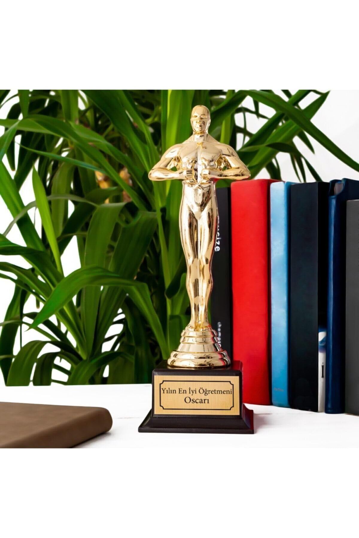 STOREMAX nffashopm Öğretmenler Gününe Özel Oscar Ödülü - Yılın En Iyi Öğretmeni Heykel -29 Cm sto