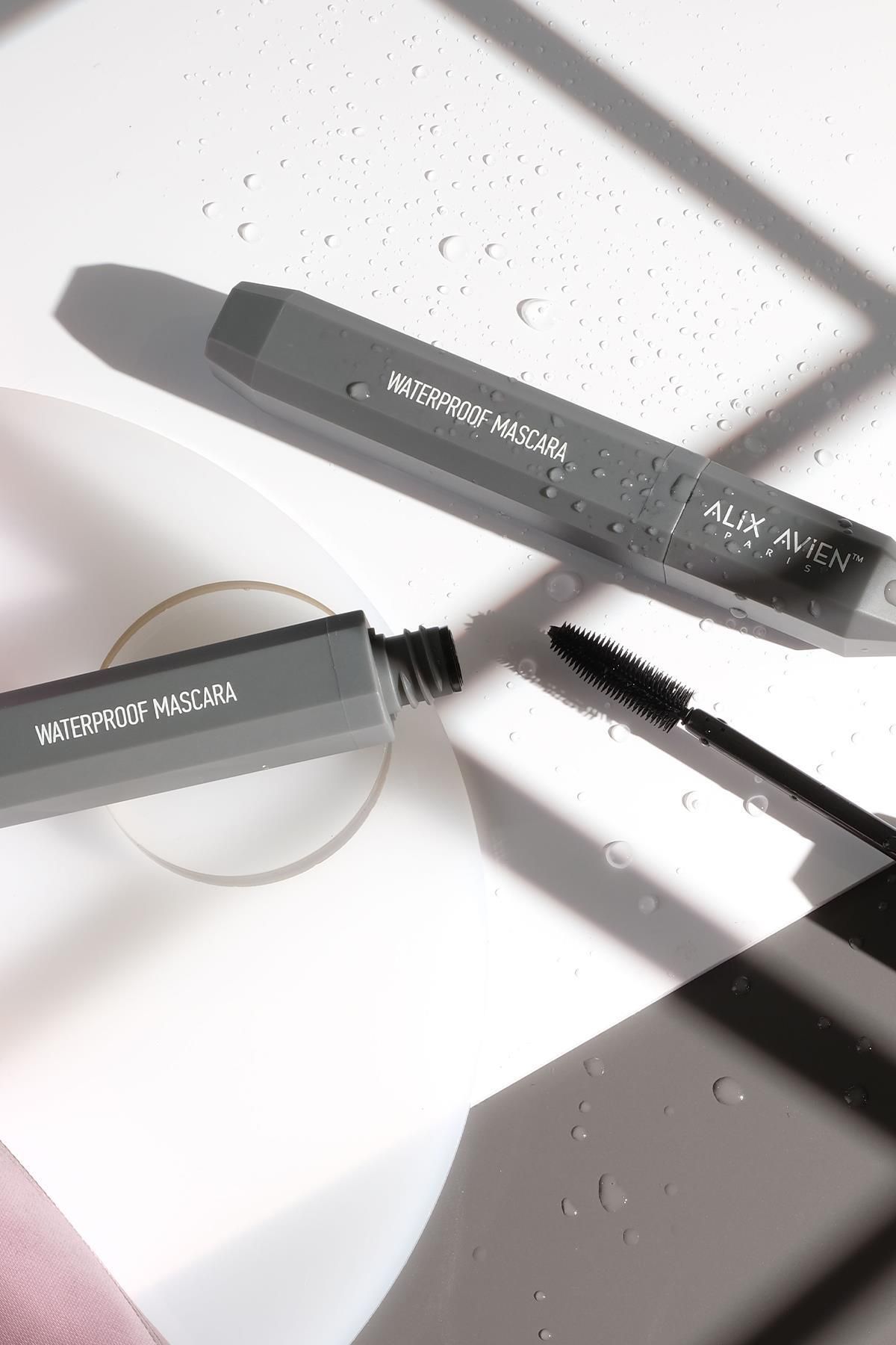 Alix Avien Suya Dayanaklı Yoğun Pigmentasyonlu Hacim Veren Doğal Kıvrımlı Siyah Maskara - Waterproof Mascara-4