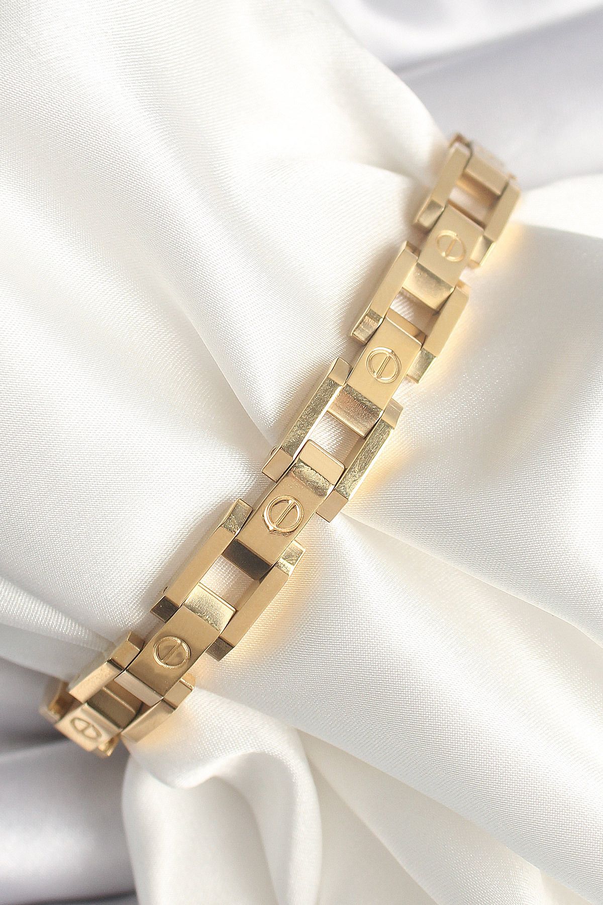 Skygo 316L Çelik Gold Renk Unisex Bileklik - TJ-BB6497