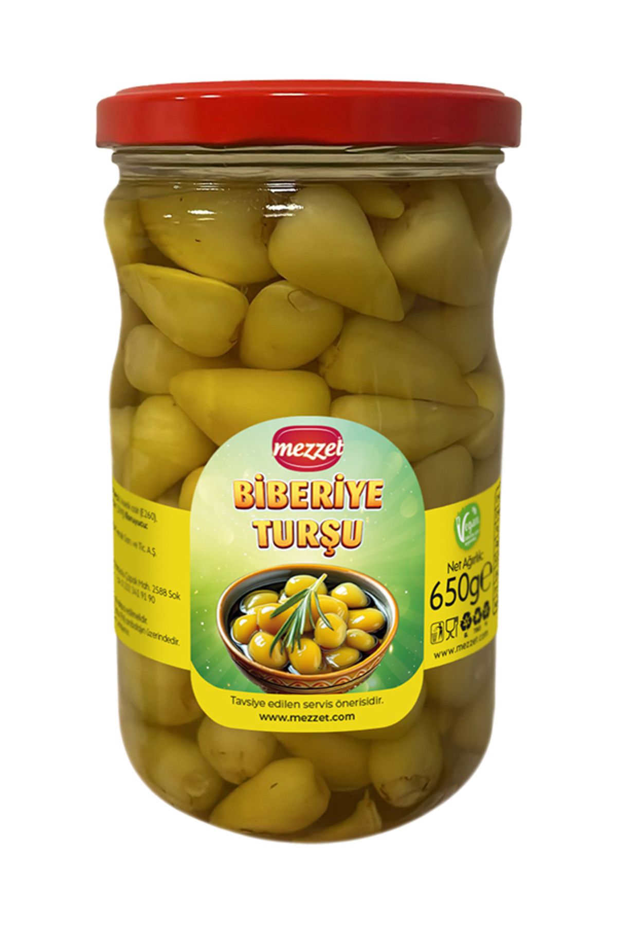 Mezzet Biberiye Turşu 650 gram