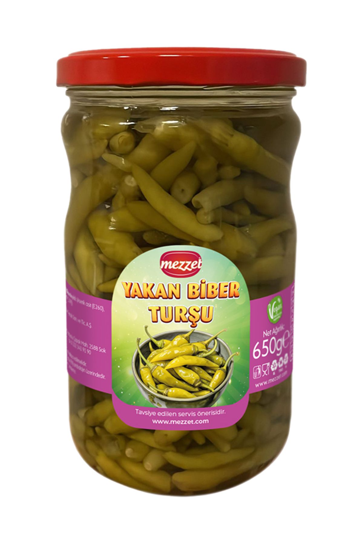 Mezzet Yakan Biber Turşu 650 gram