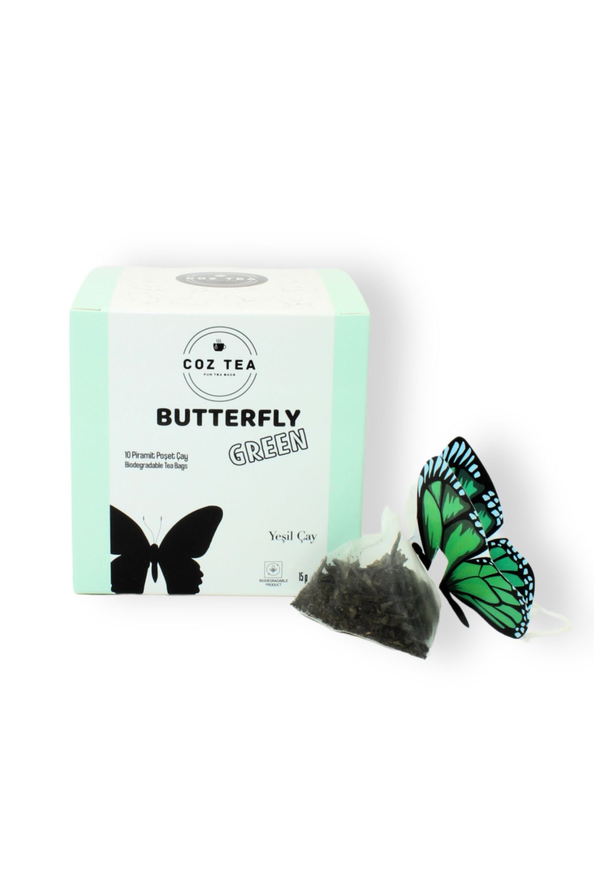 COZ TEA Butterfly Green Piramit Poşet Yeşil Çay