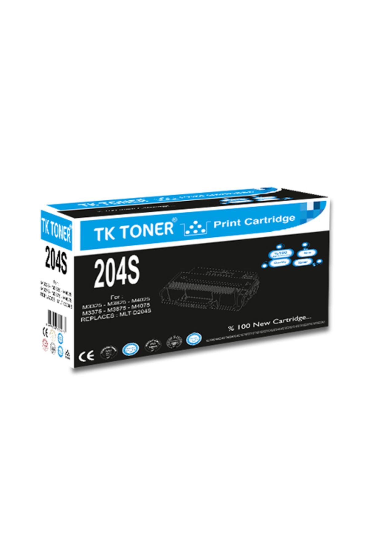 Perfix Samsung MLT-D204S Muadil Toner M3385 M3875 M4025 M4075