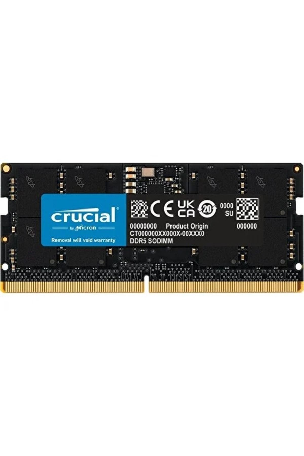 Crucial 16GB DDR5 4800Mhz CL40 Notebook Ram CT16G48C40S5 (1.1V)