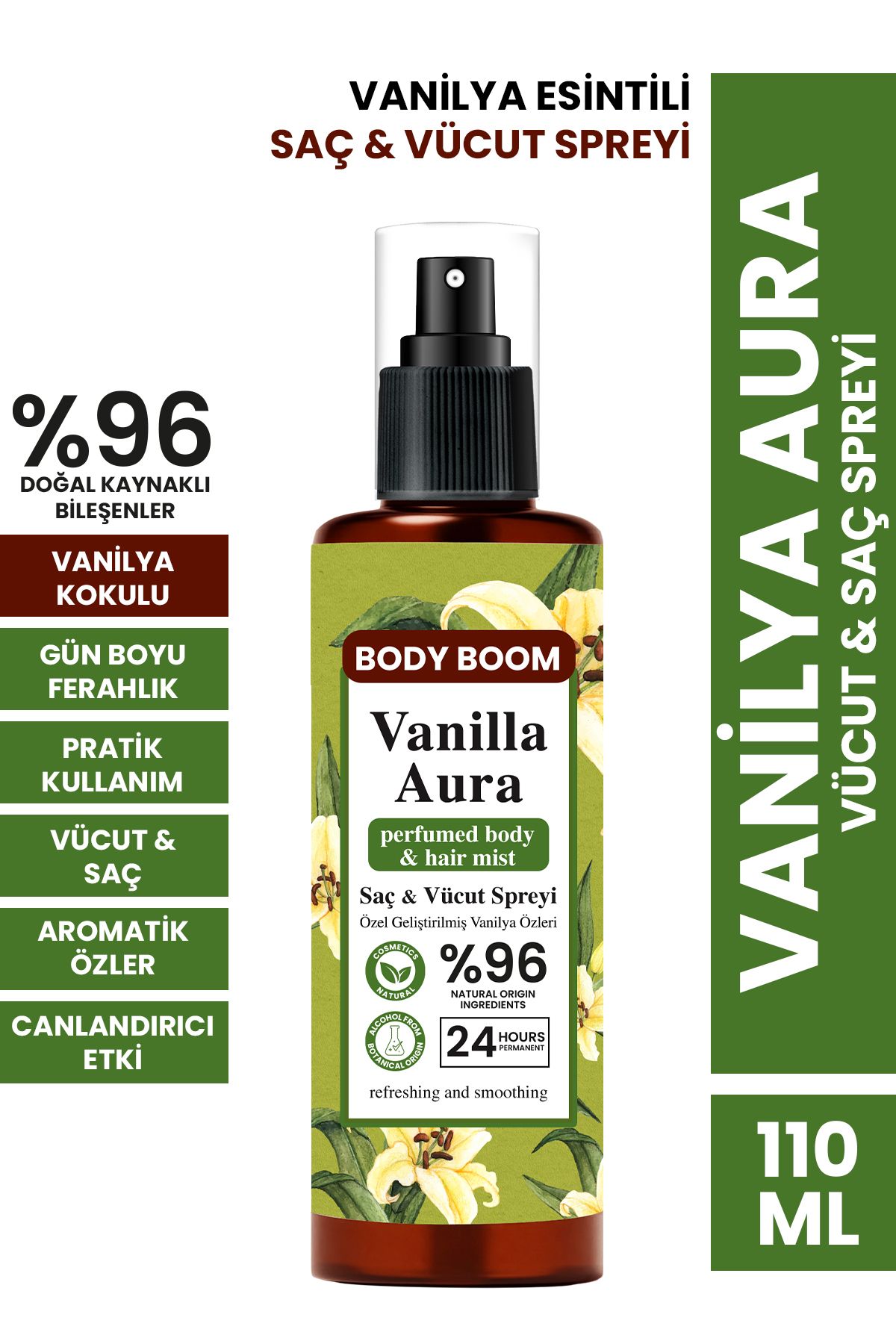 PROCSIN BODY BOOM Vanilla Aura Saç & Cilt Spreyi 110 ML