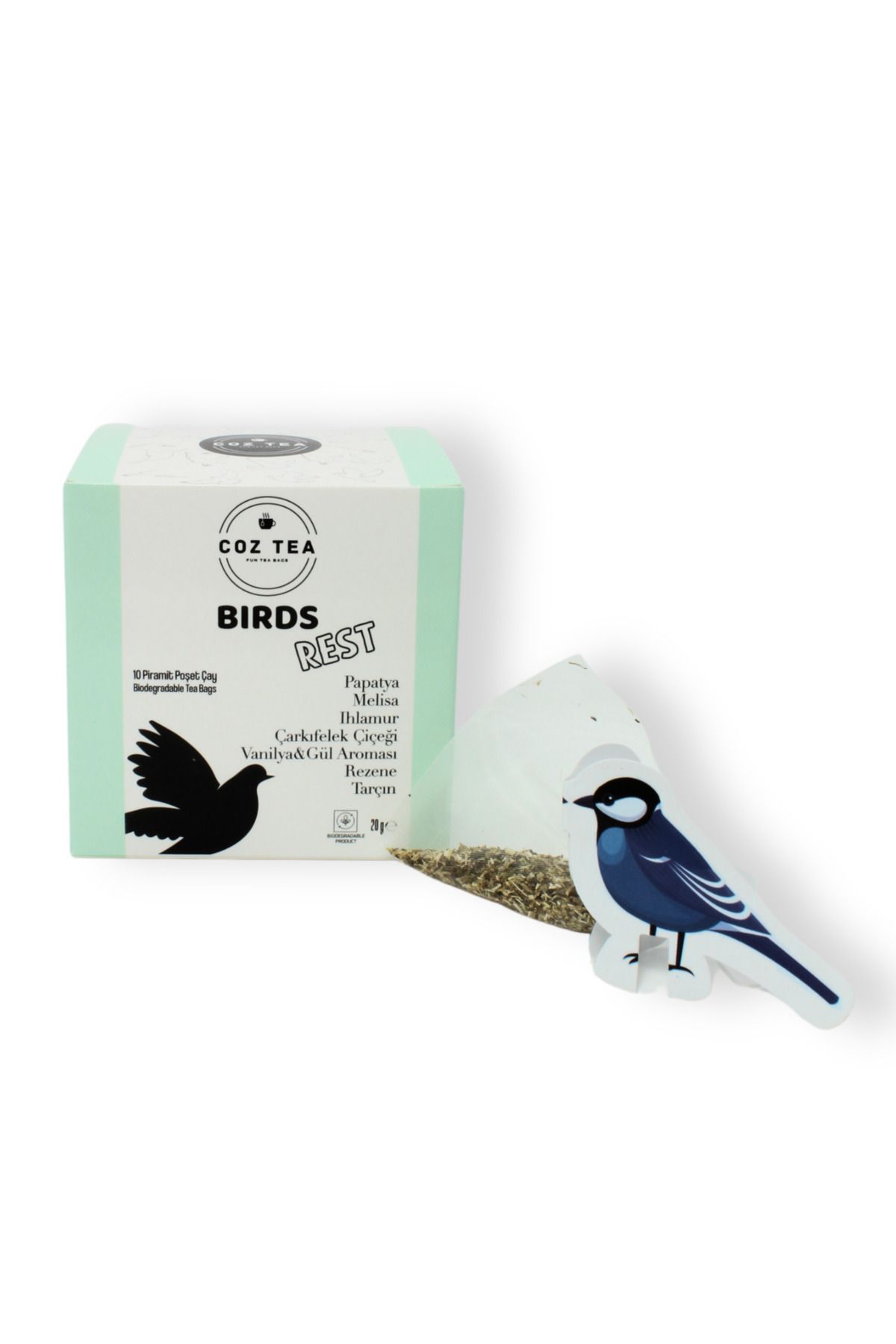 COZ TEA Birds Rest Papatya'lı Piramit Poşet Bitki Çayı