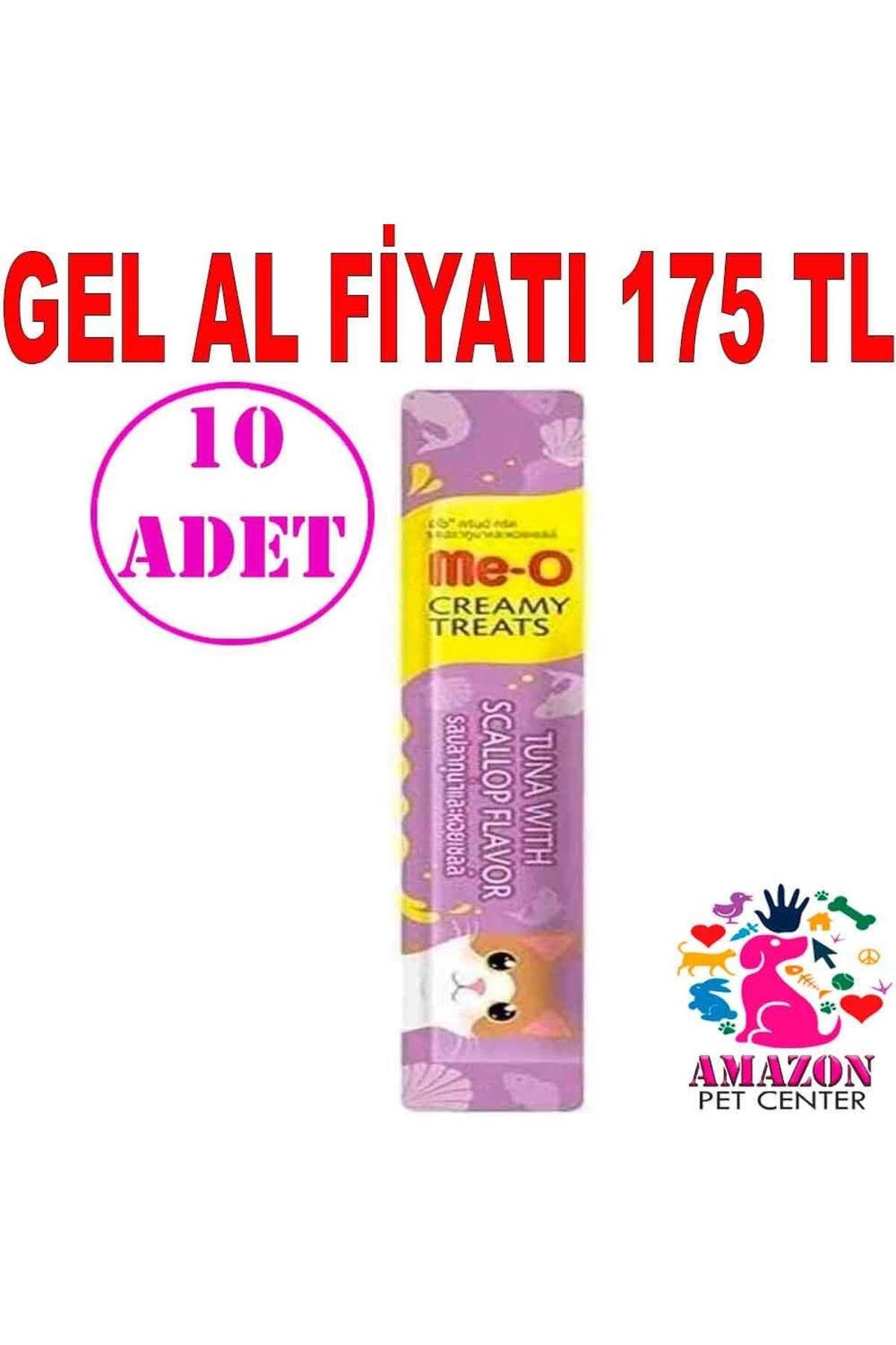 me-o Meo Ton Balıklı Ve Deniz Taraklı Kremalı Kedi Ödül Maması Tekli 15 Gr 10 Ad