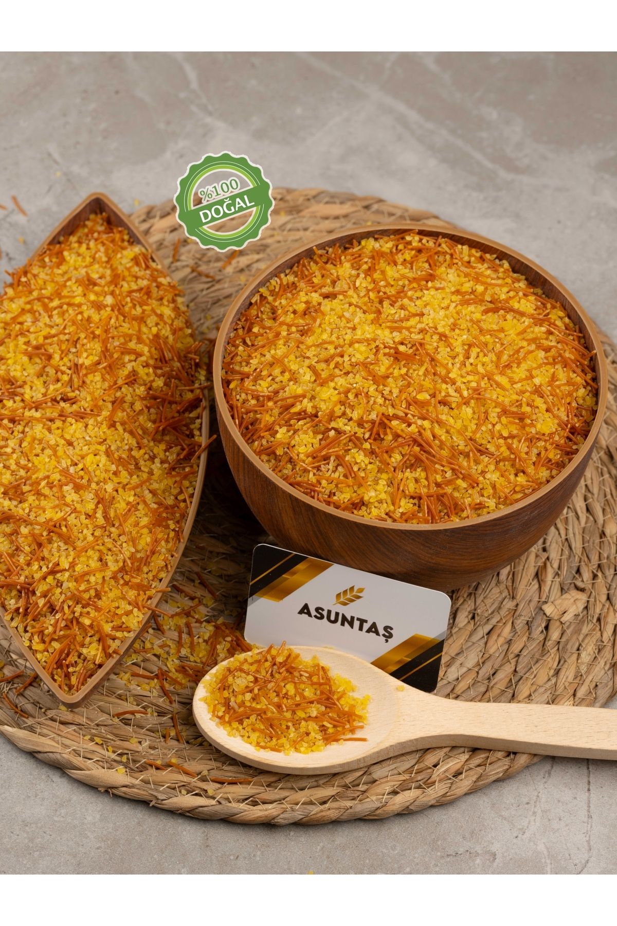 ASUNTAŞ Kavrulmuş Tel Şehriyeli Karışık Bulgur 5kg