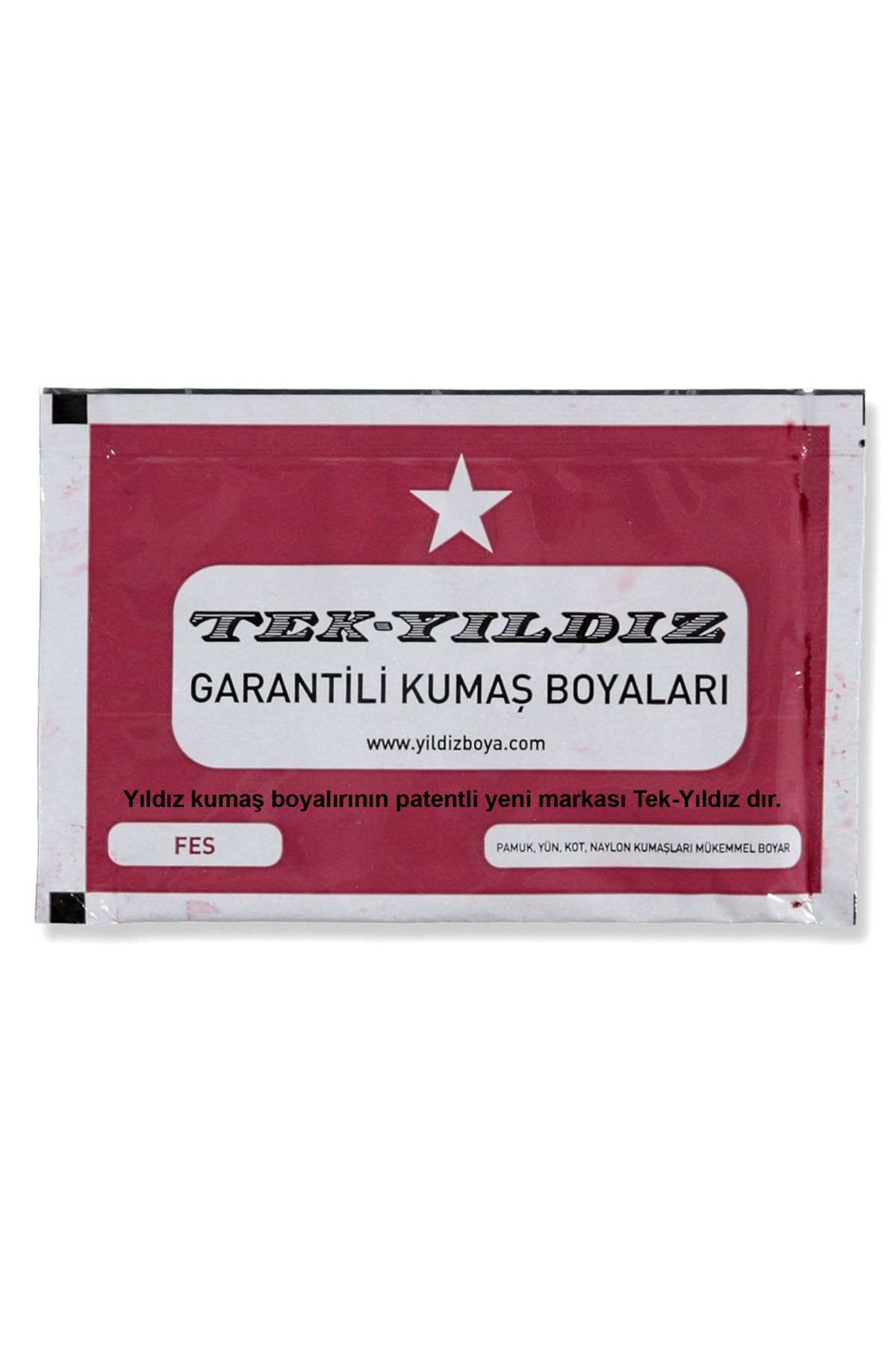 TekYıldız 21 - Kumaş Boyası Fes Rengi 11 Gr