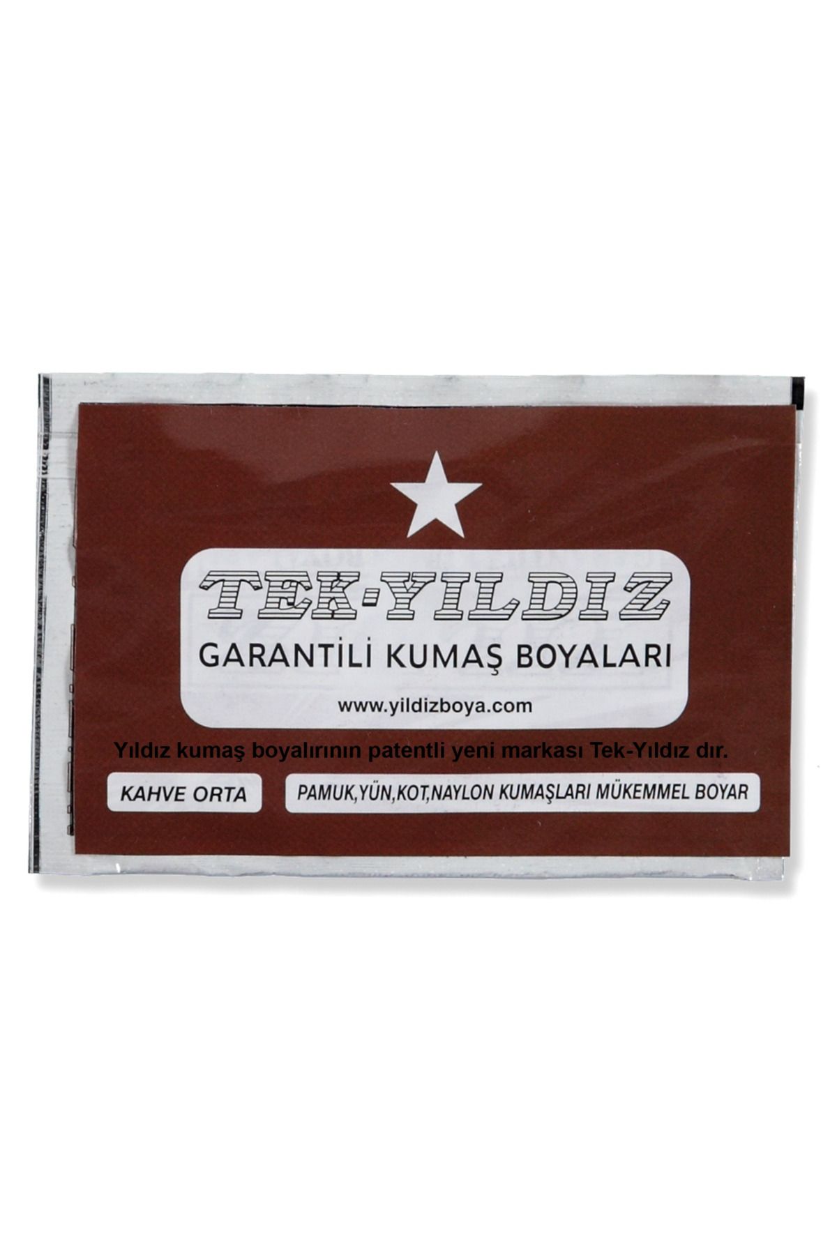 TekYıldız 18 - Kumaş Boyası Kahve Orta 11 Gr