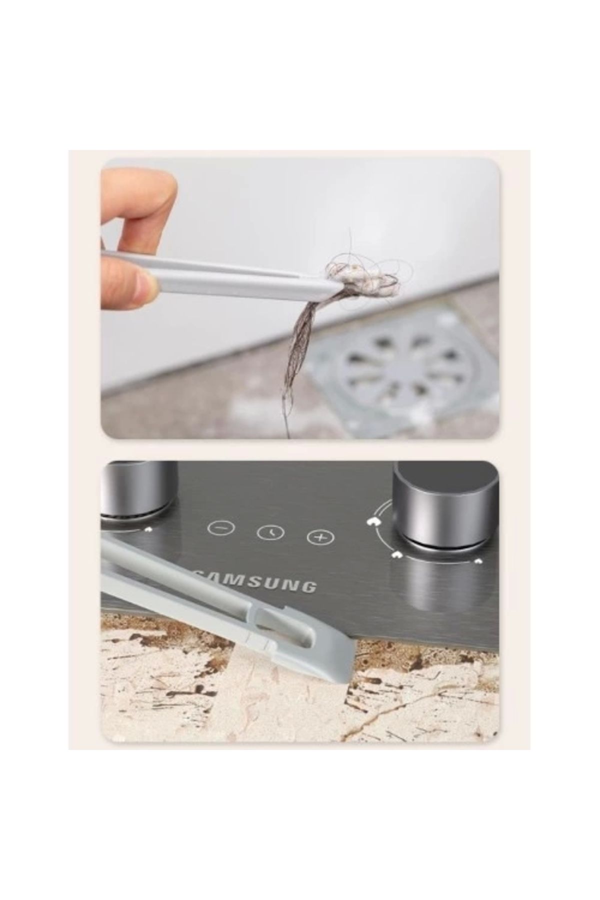 OZES-Cleaning Brush - With Rotating Head and Tweezers 5