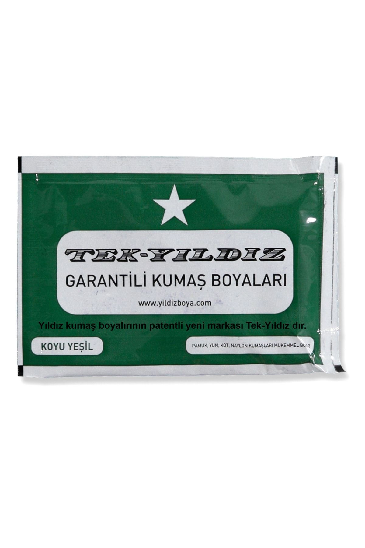 TekYıldız 39 - Kumaş Boyası Yeşil Koyu 11 Gr