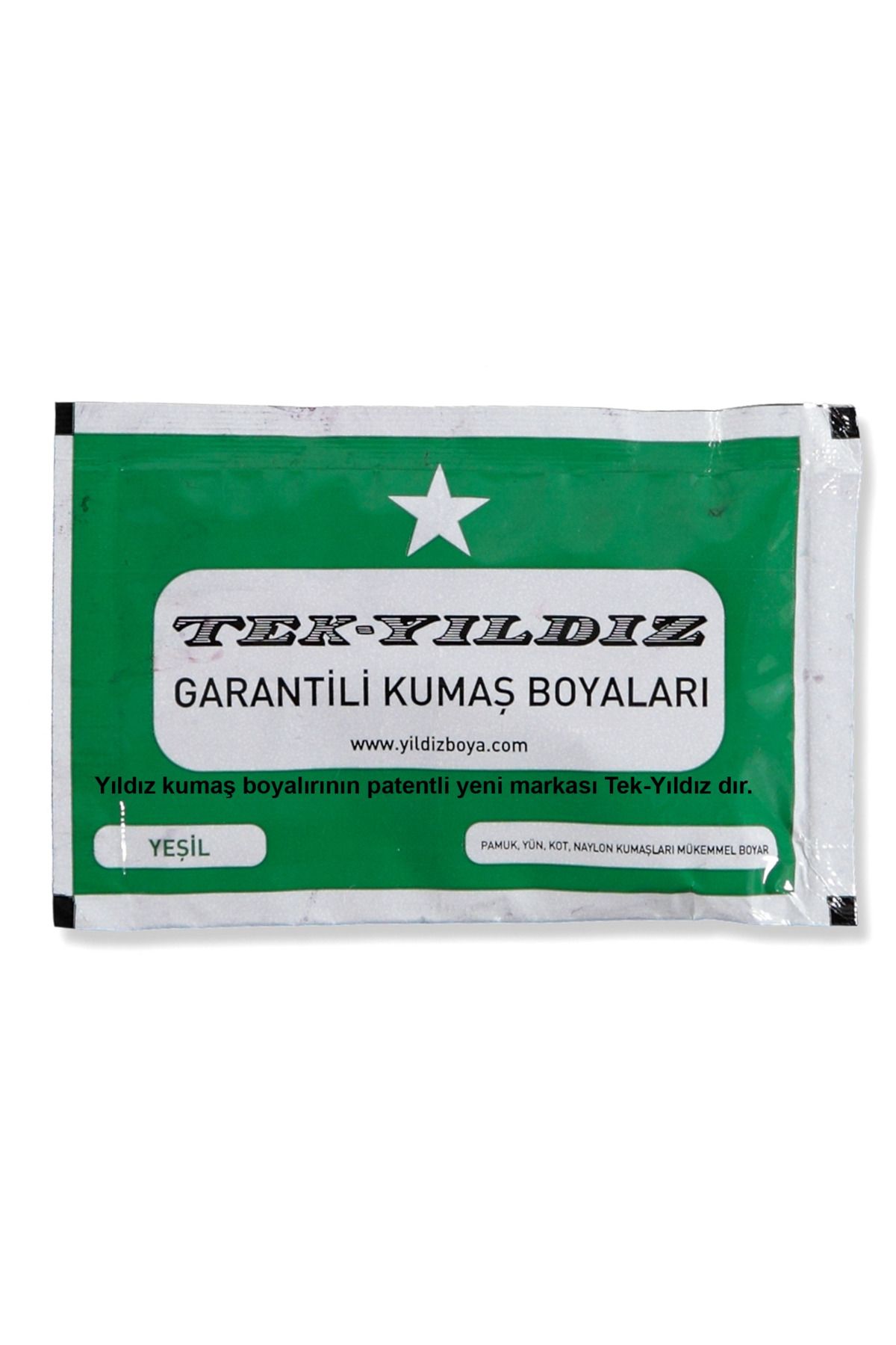 TekYıldız 38 - Kumaş Boyası Yeşil 11 Gr