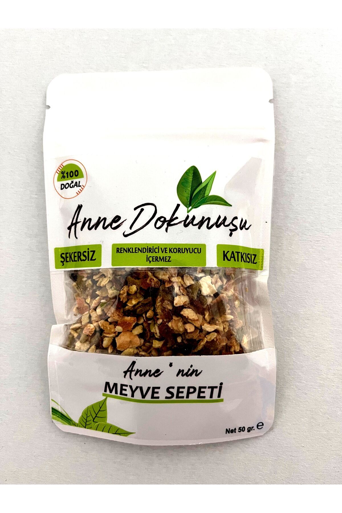 Anne Dokunuşu Anne' nin Meyve Sepeti - Karışık Meyve Kurusu 50gr. ( Çilek, Ananas, Kivi, Elma, Portakal )