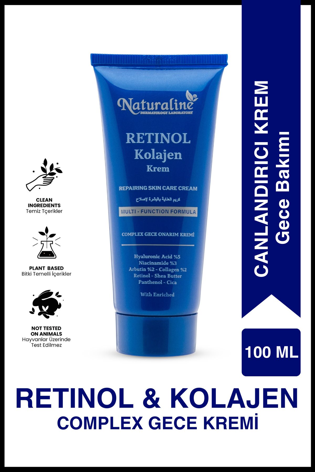 Naturaline Retınol & Kolajen Complex Gece Onarım Krem 100ml