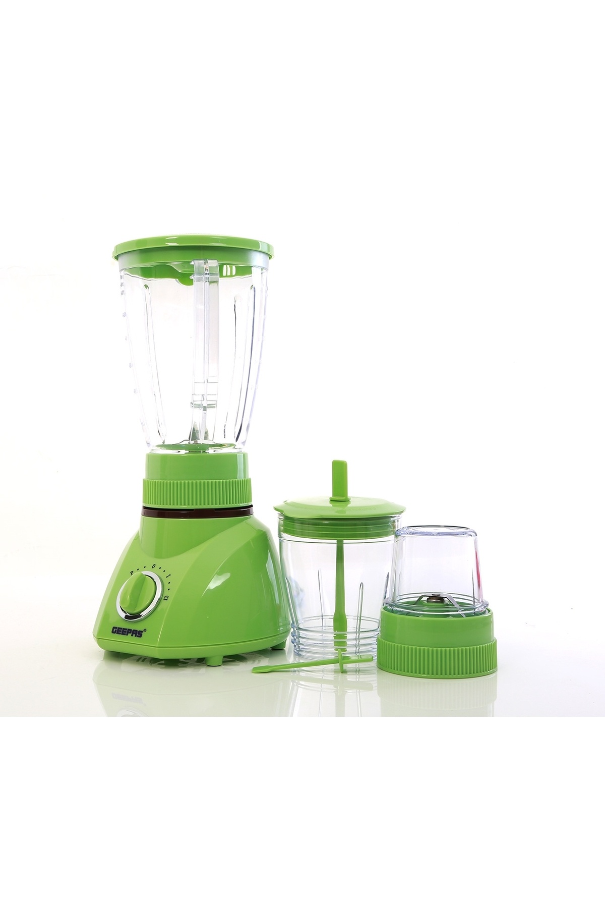 Geepas-3in1 Blender 2 Speed with Pulse, 1.6L Blender Jar Mixer Grinder with Dry Mill & Mincer Attachments 7