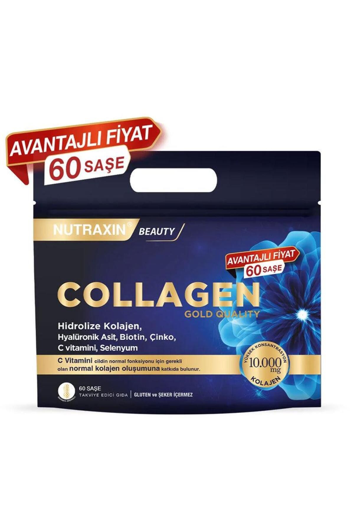 Nutraxin Collagen Gold Quality Hidrolize Kolajen 60 Saşe