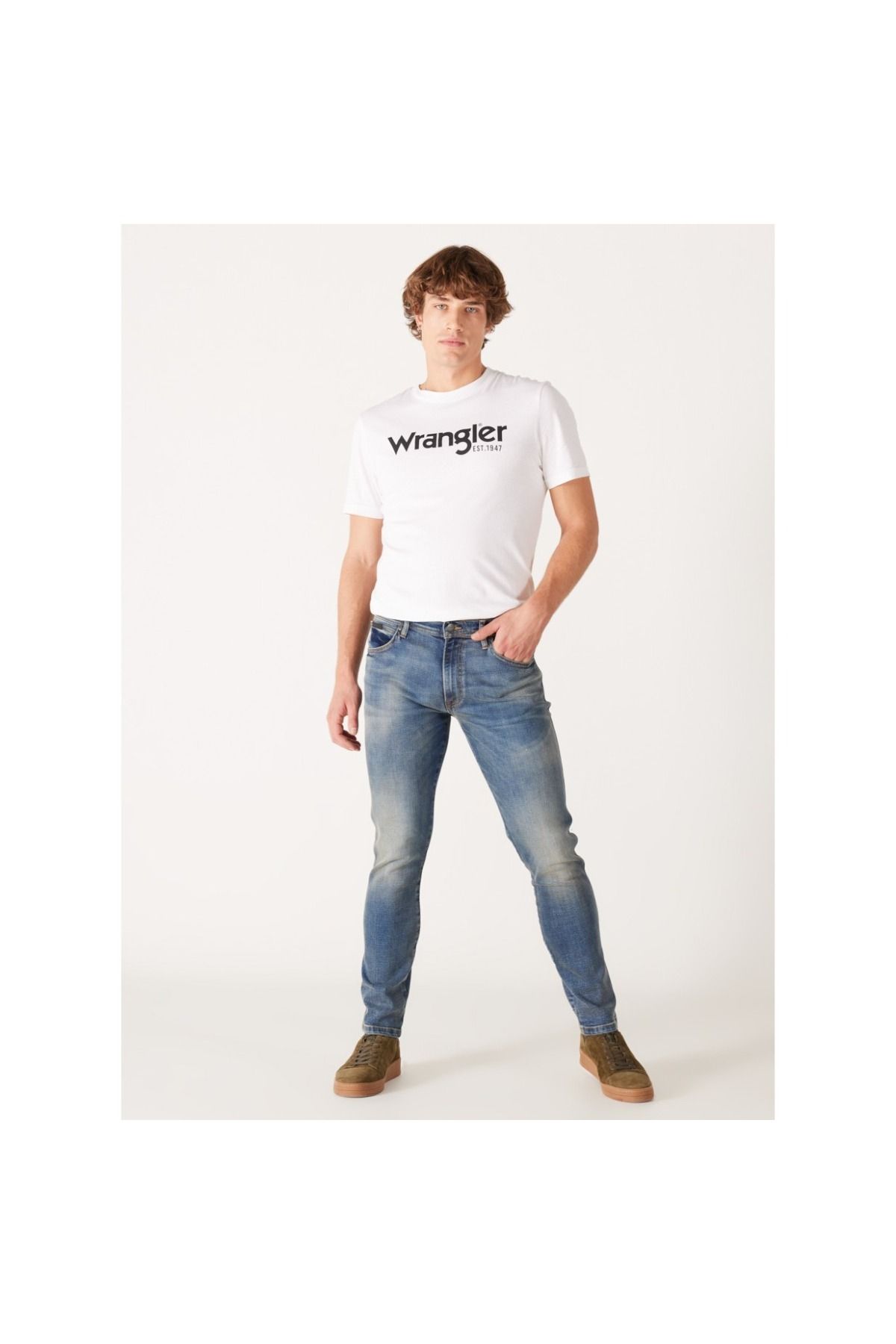 شلوار جین آبی مردانه لارستون Wrangler