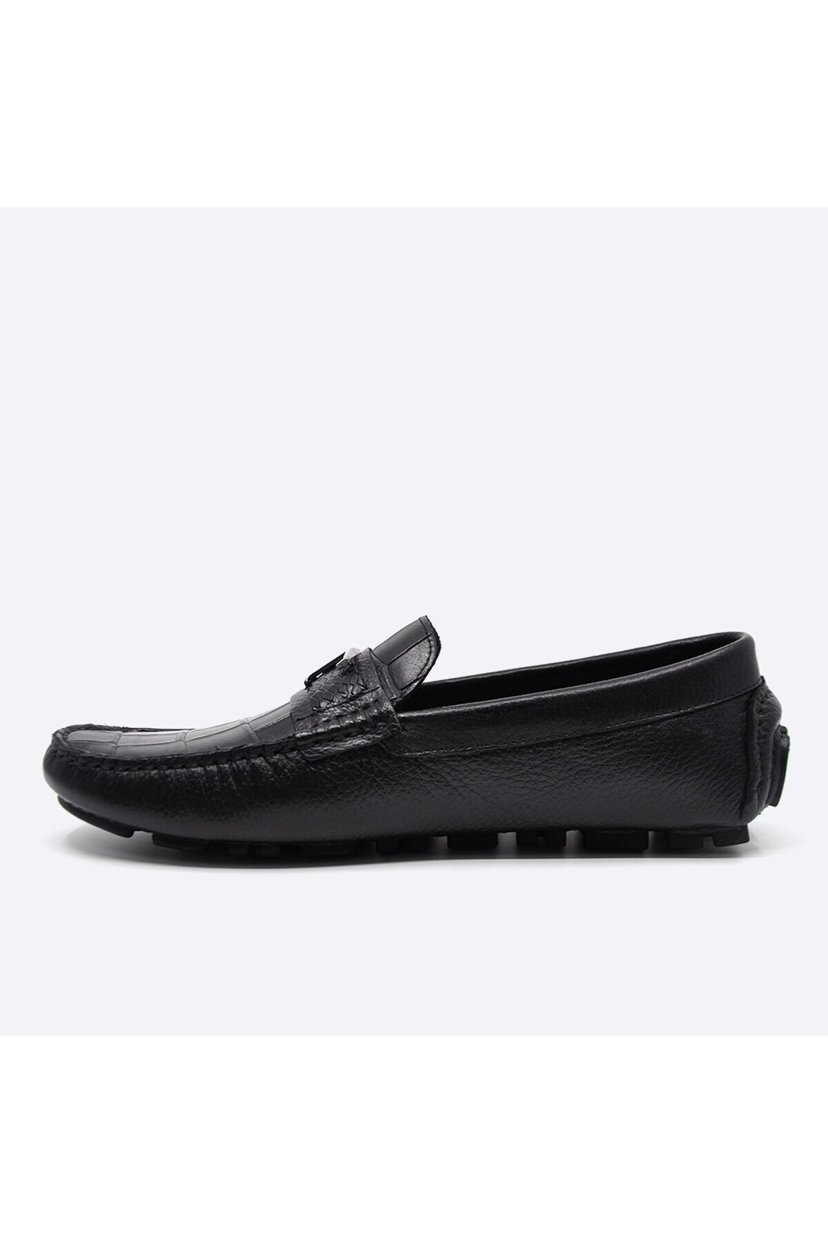 Fosco-Summer Loafer Men's Shoes Black Anaconda 9847 8