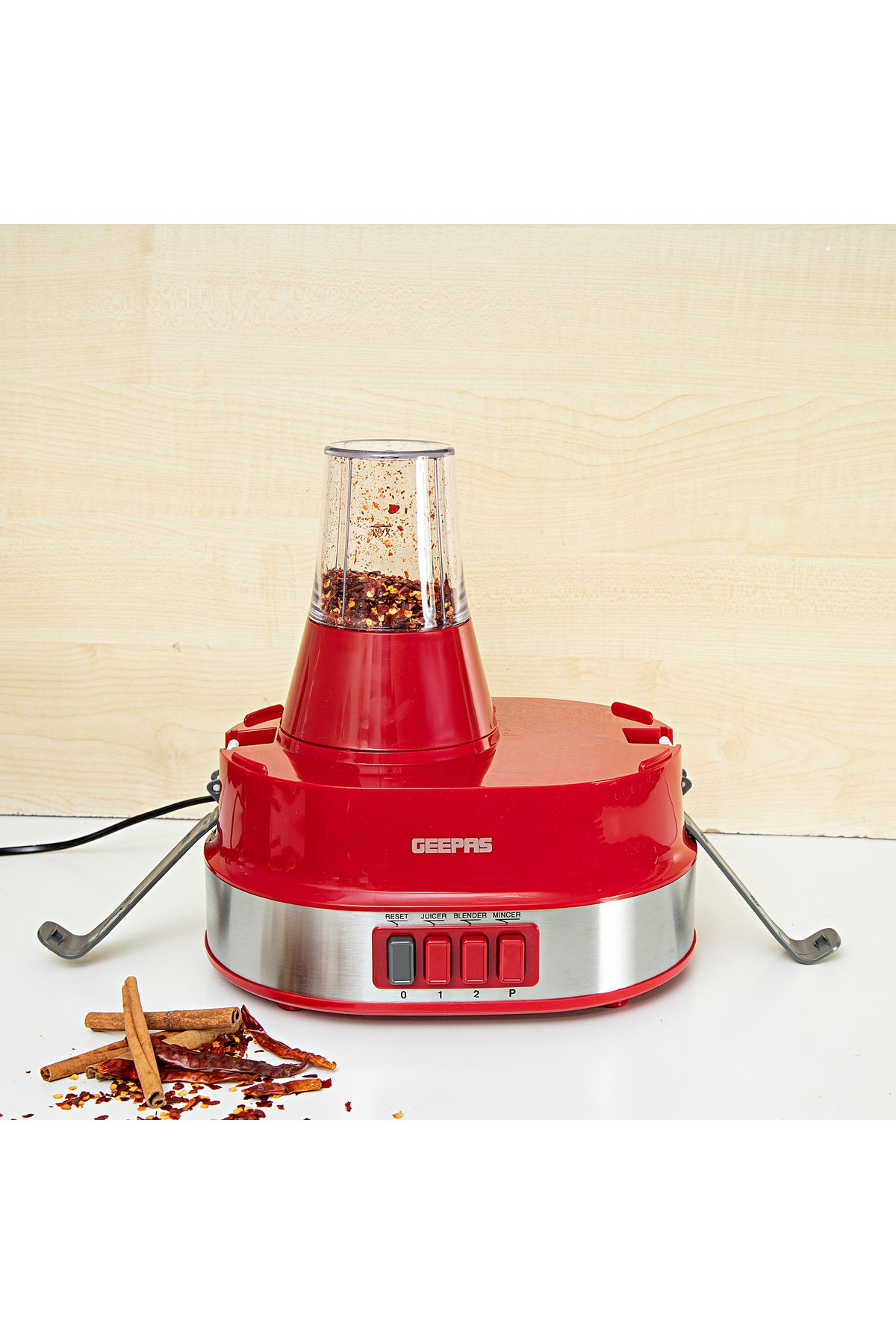 Geepas-4-in-1 Food Processor Electric Blender Juicer, 2-Speed with Pulse Function & Safety Interlock 3