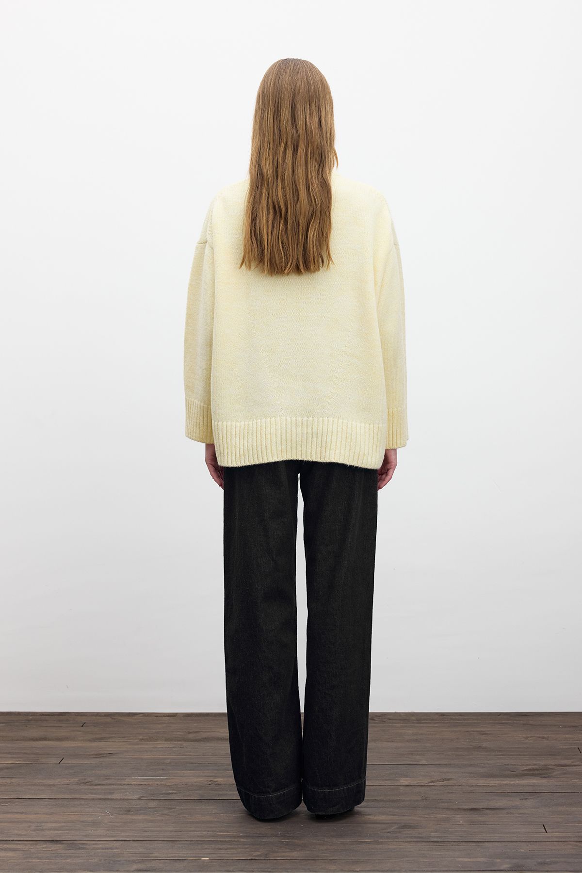 Manuka-Yellow Oversize Soft Sweater 6