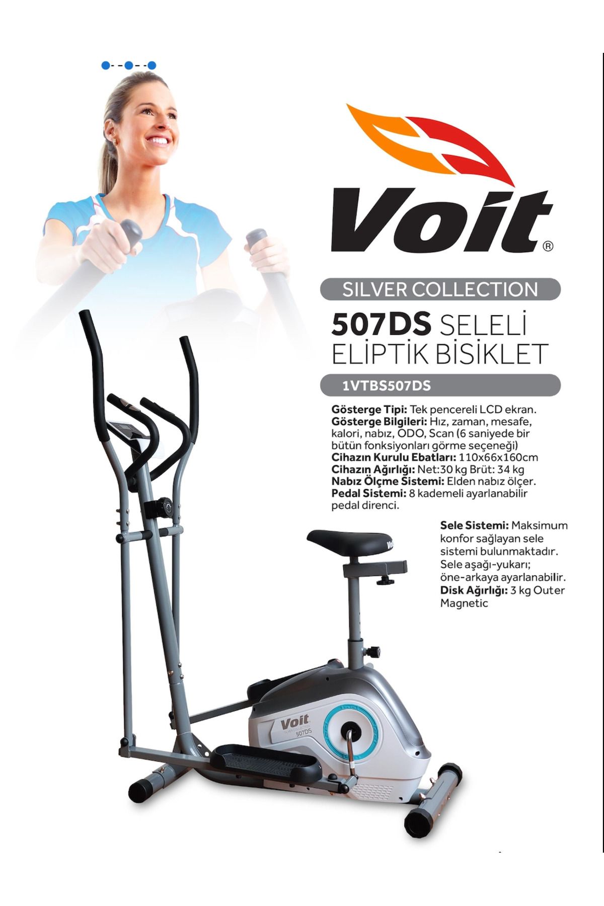 Voit 507DS Seleli Eliptik Bisiklet