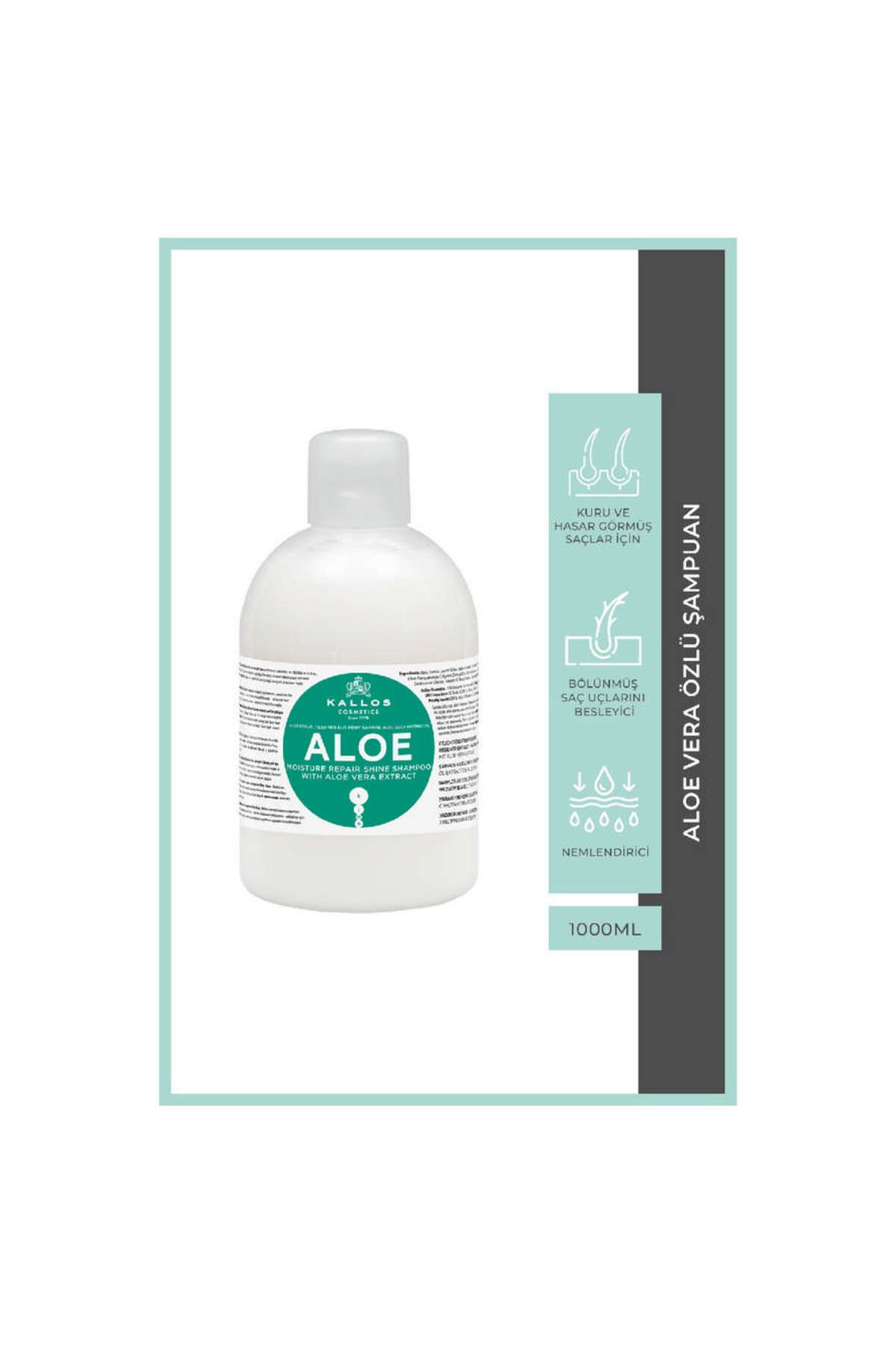 Kallos Cosmetics Kallos Kjmn Aloe Vera Özlü Şampuan 1000 ML 577117