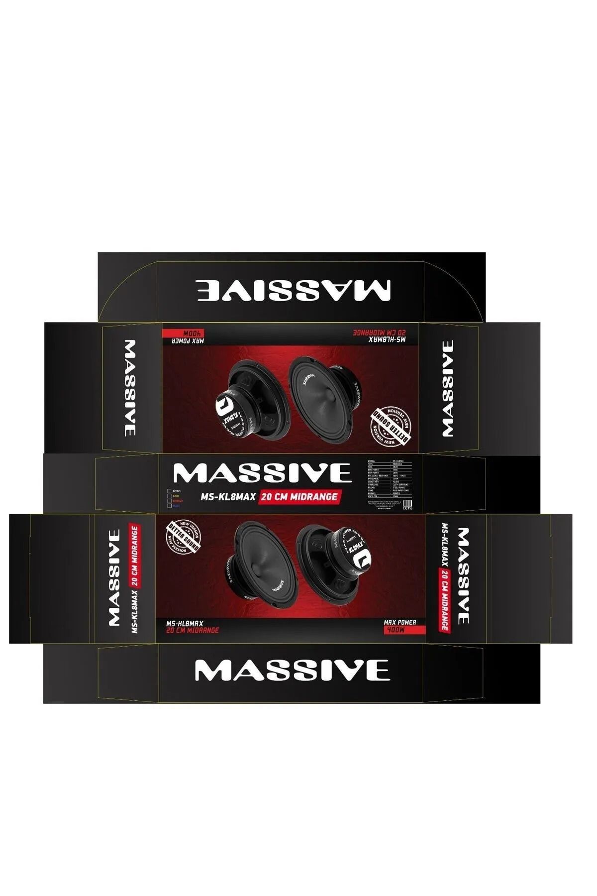 Massive Ms-m82fx 20 Cm Oto Midrange Hoparlör Deprem Serisi Massive Ms-m82fx 20 Cm Oto Midrange Hoparlör Deprem Serisi