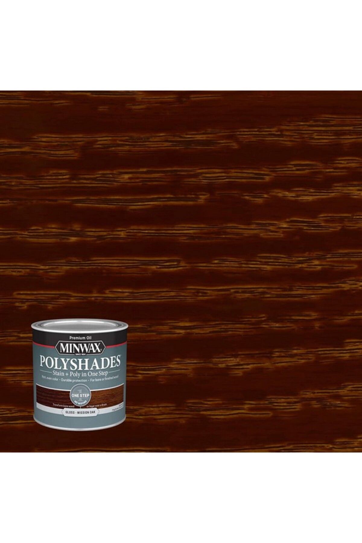 Minwax-PolyShades Stain and Polyurethane in 1 Step with Gloss Finish 284ml 3