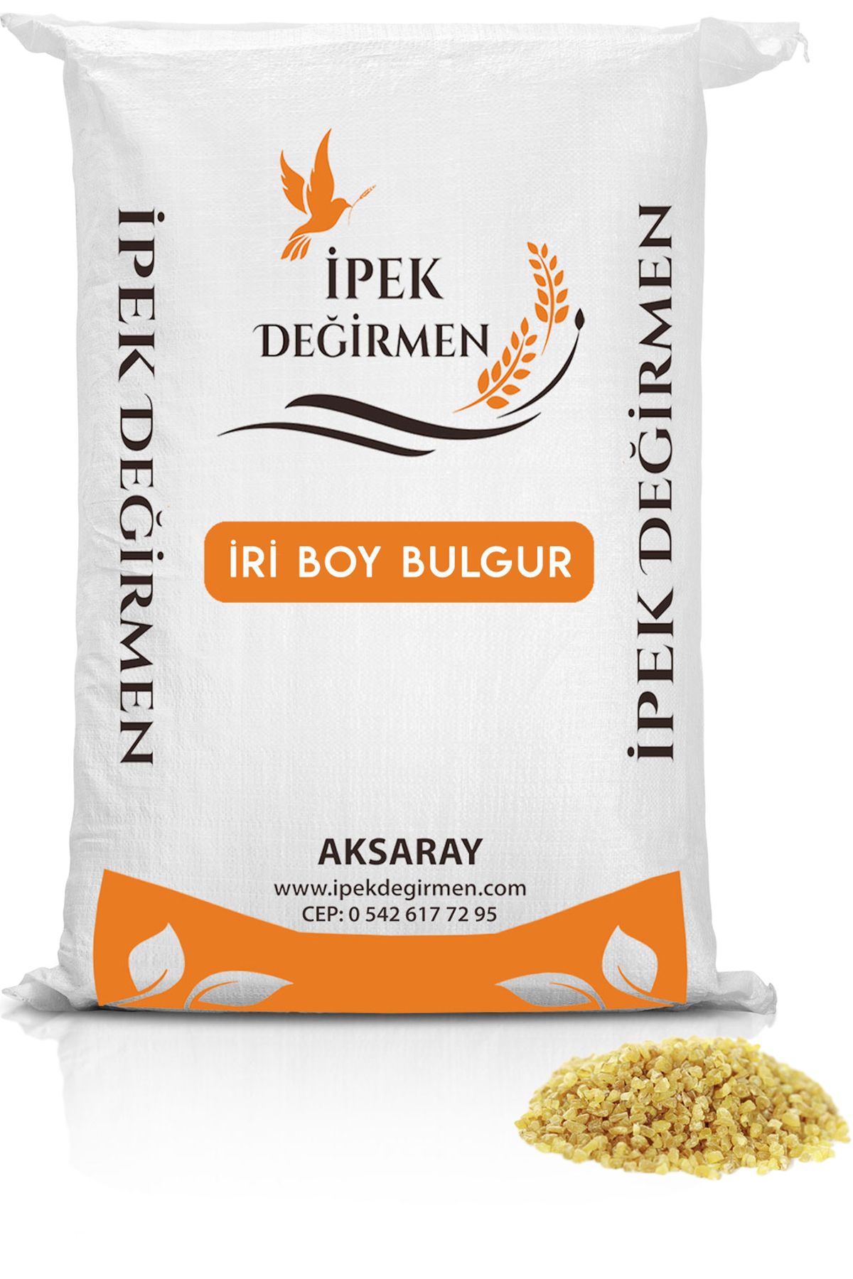 İpek Değirmen Doğal Köy Bulguru Iri Boy Kepeksiz Pilavlık Bulgur 1 Kg