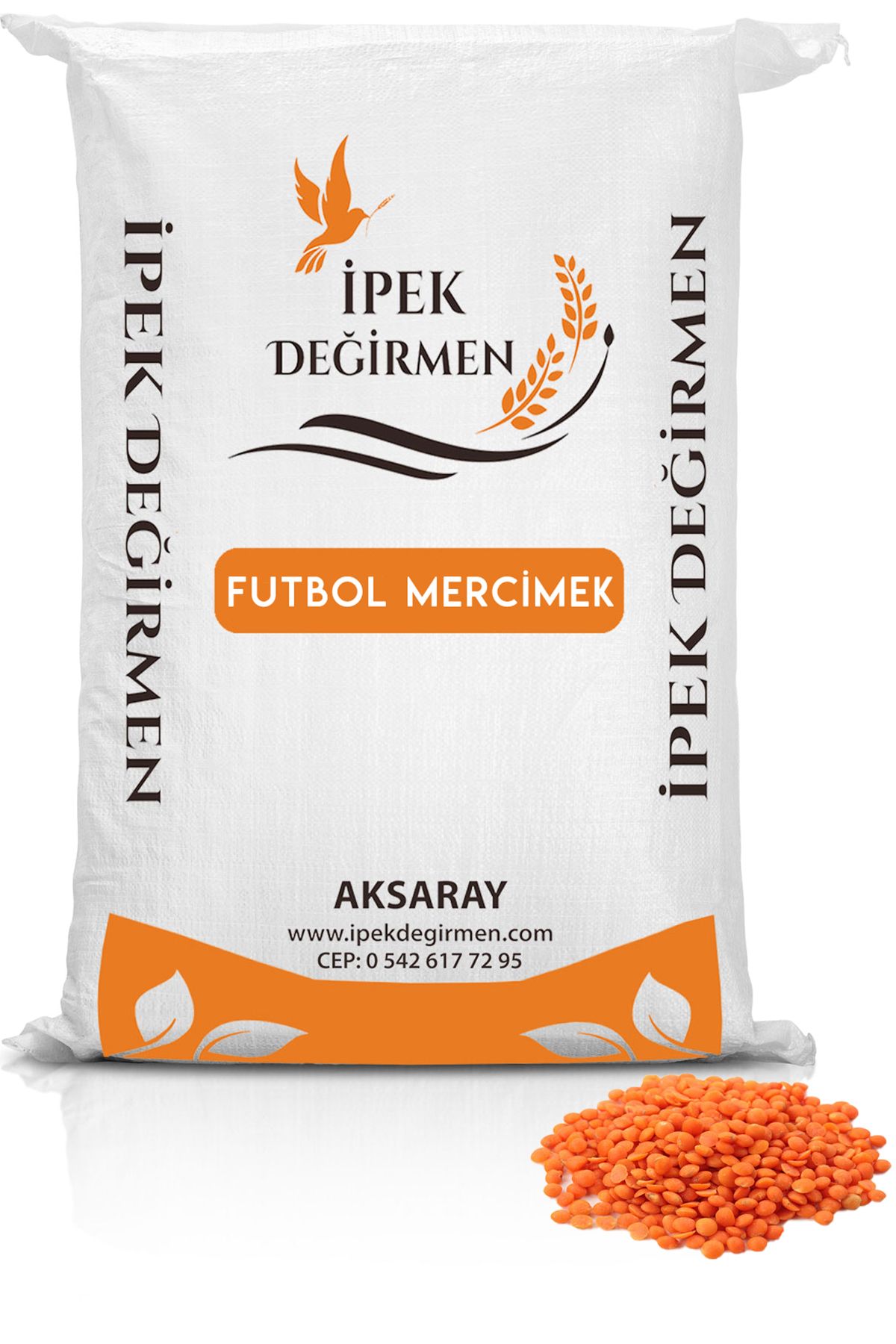 İpek Değirmen 3 Kg Glutensiz Yerli Kırmızı Futbol Köy Mercimek