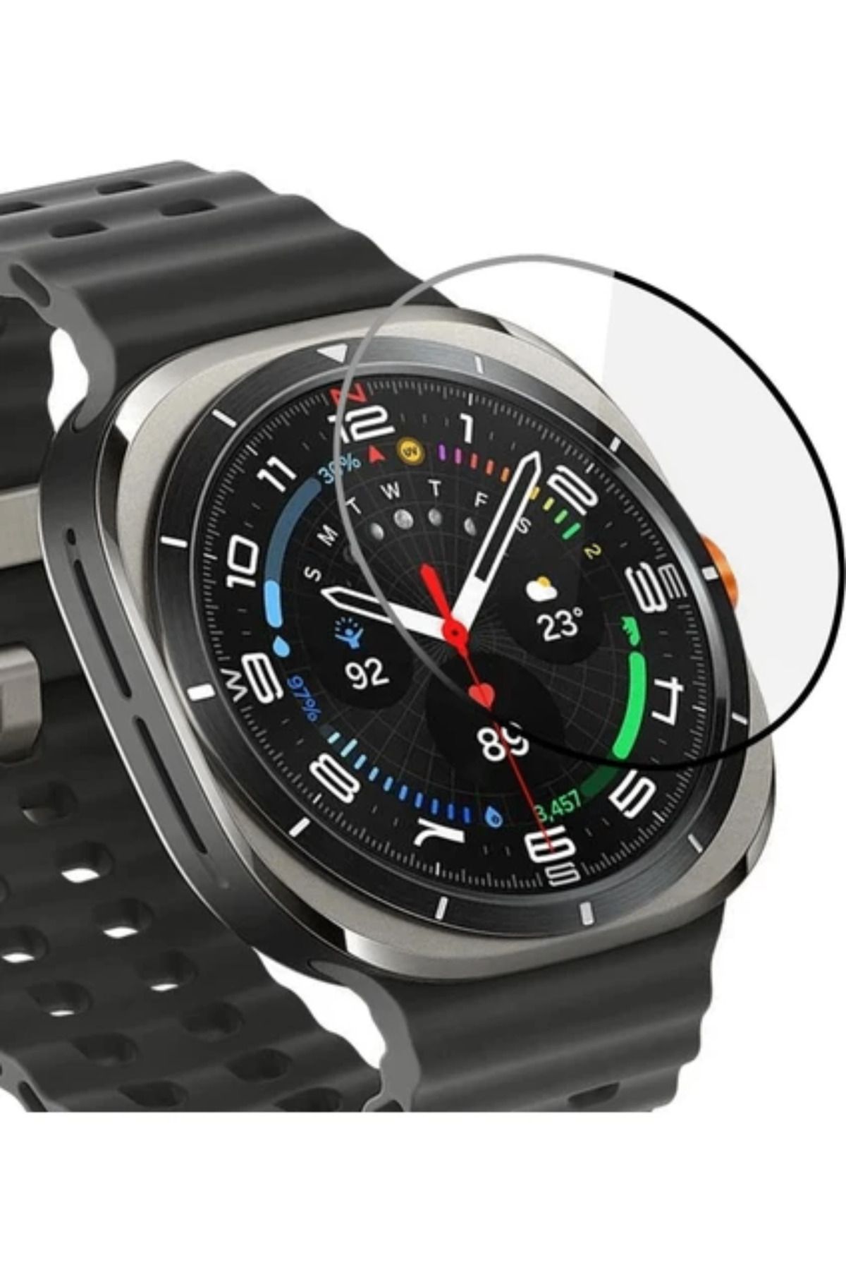 THN MOBILE Samsung Galaxy Uyumlu Watch Ultra Bluetooth 47mm Esnek Nano Ekran Koruyucu(2 ADET)