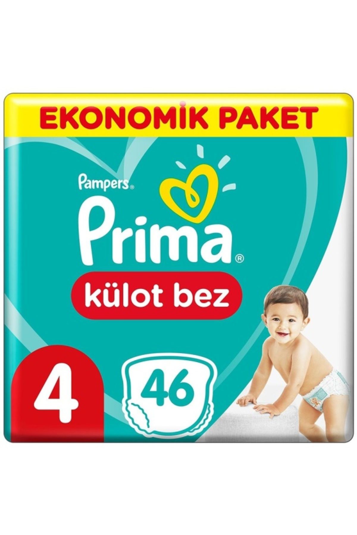 Prima Külot Bebek Bezi Eko Paket 4 Beden 46 Adet