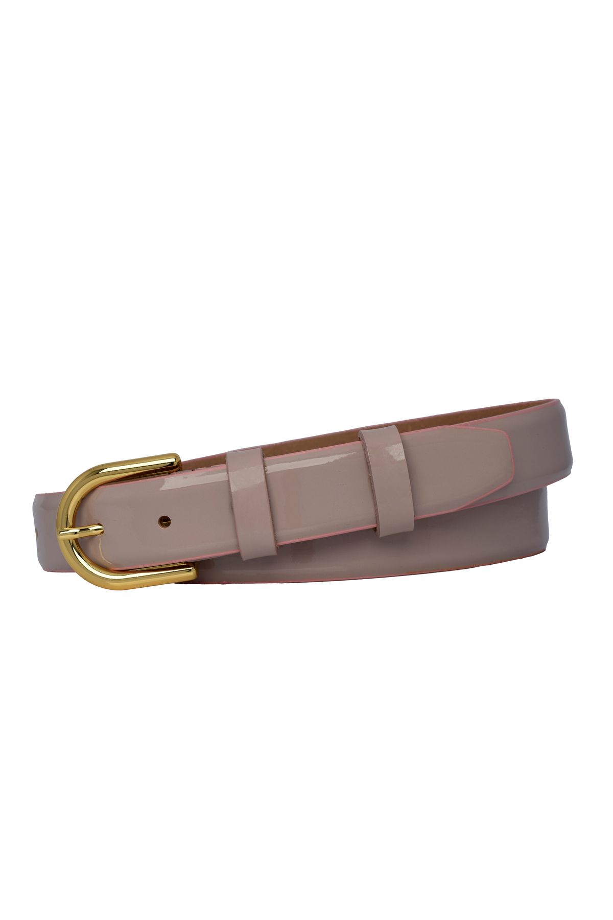 GoDeri-3 cm Pudră Piele Lacuită 100% Piele autentică Curea clasică pentru femei-r22 Costum pentru afaceri pentru femei de afaceri 5