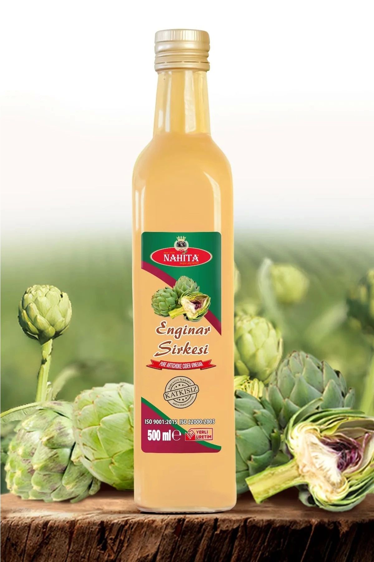 YenisiniAl Enginar Sirkesi % 100 doğal Katkısız 500 ml