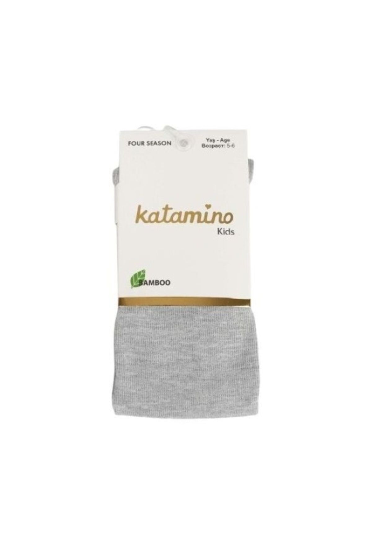 Katamino Mirabel Kız Bambu Külotlu Çorap K30207 Gri