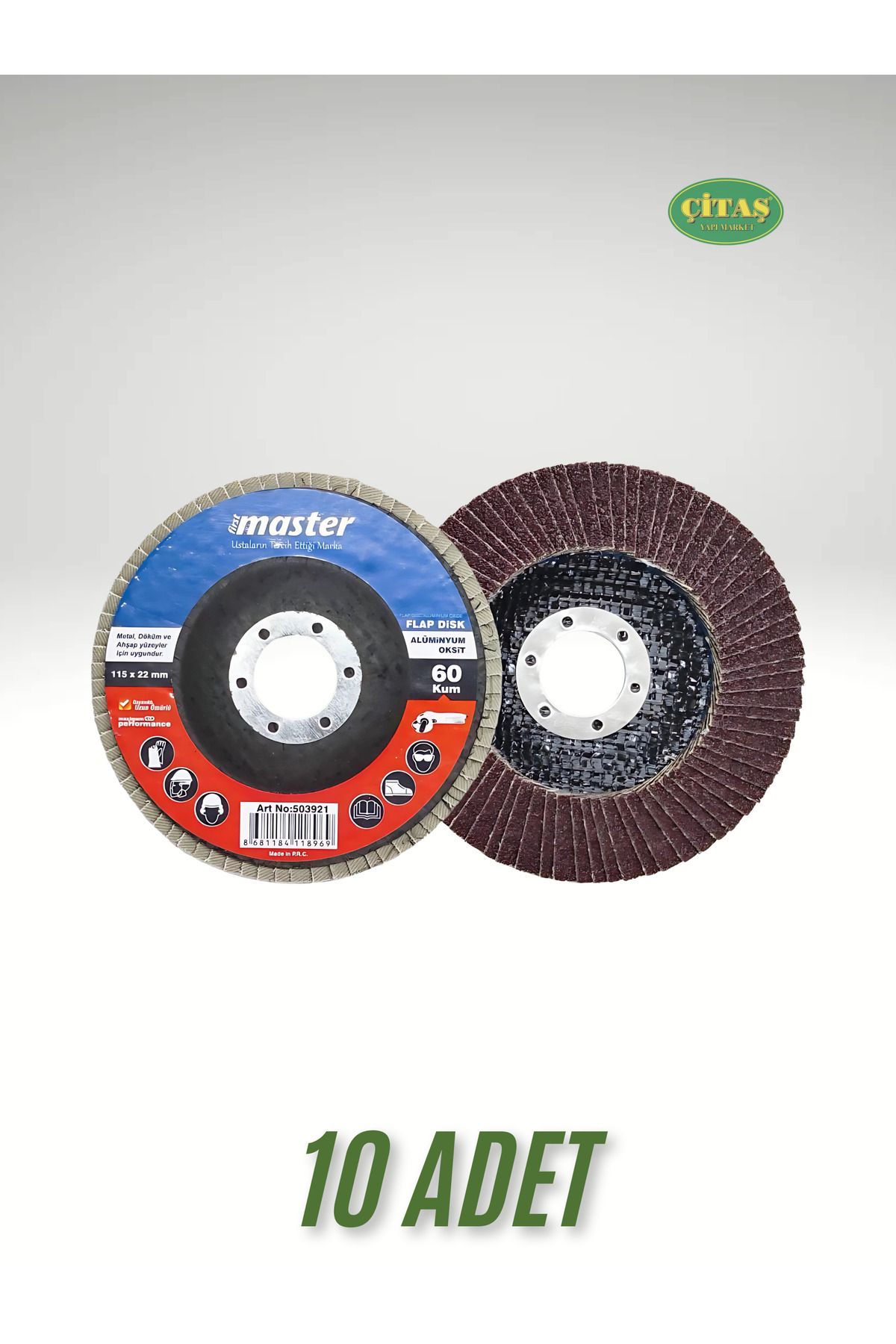 Master 10 ADET 60 KUM FLAP DİSK