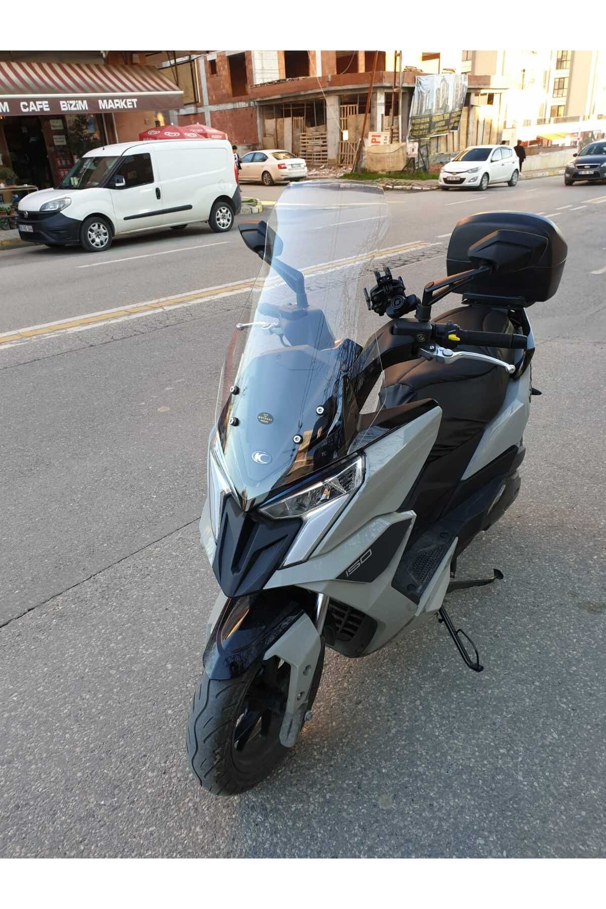 Kymco Dink R 150 Siperlik Ön Cam 2023-2025 Model 77cm Şeffaf Renkli 4mm