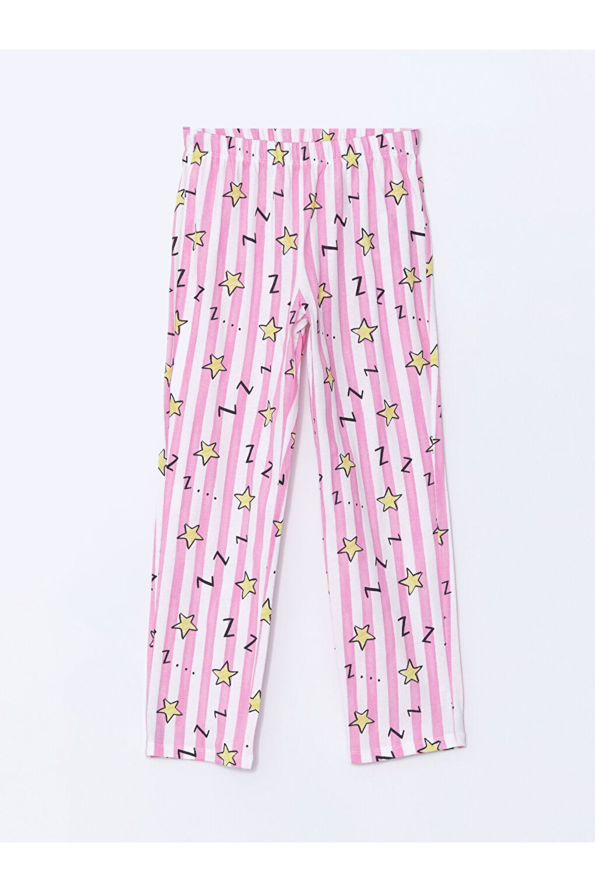 LC Waikiki-Lcw Kids Pink Crew Neck Girls Pajamas Set 6