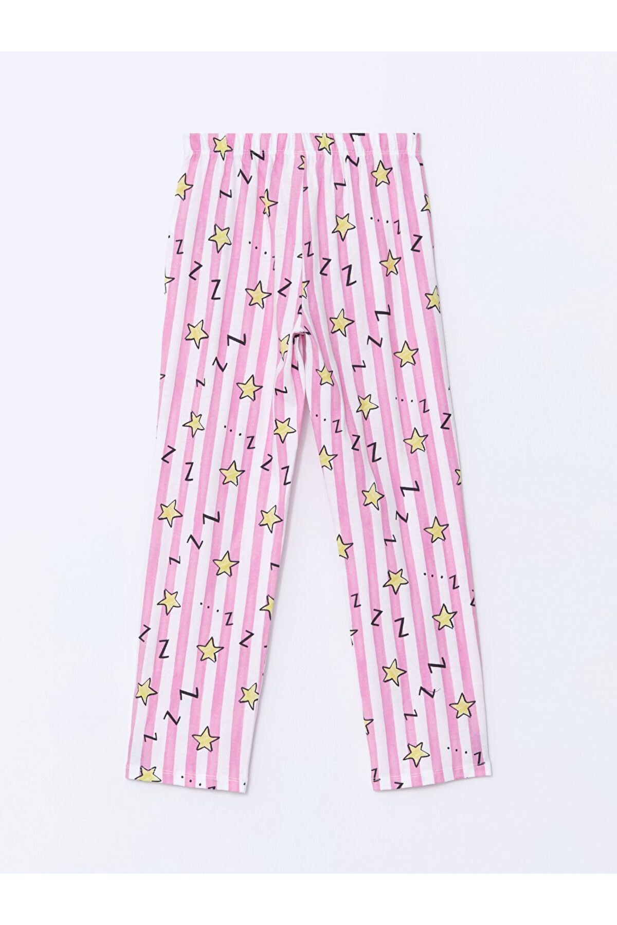 LC Waikiki-Lcw Kids Pink Crew Neck Girls Pajamas Set 8