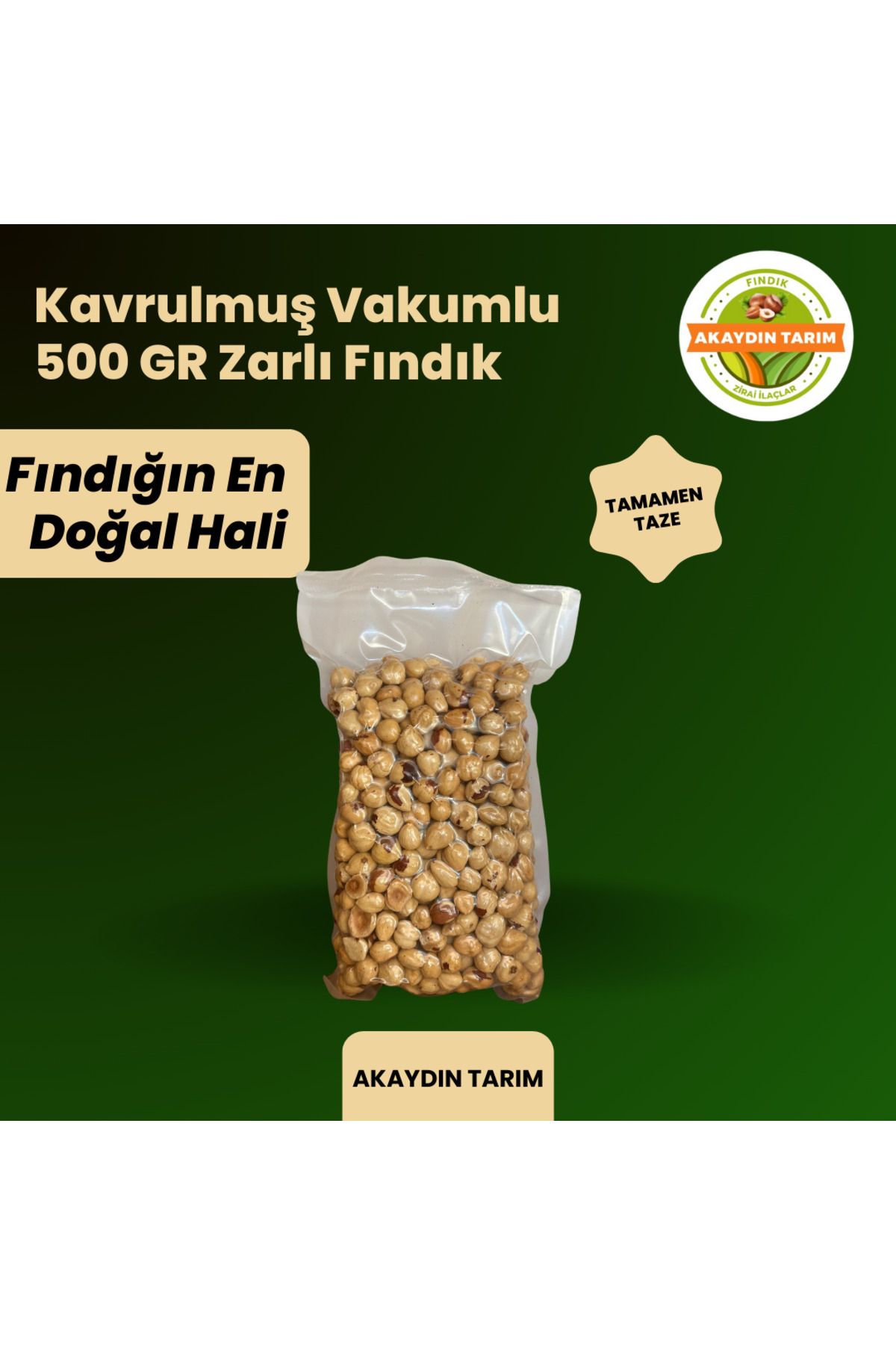 Fındıkliza KAVRULMUŞ FINDIK 500 GR