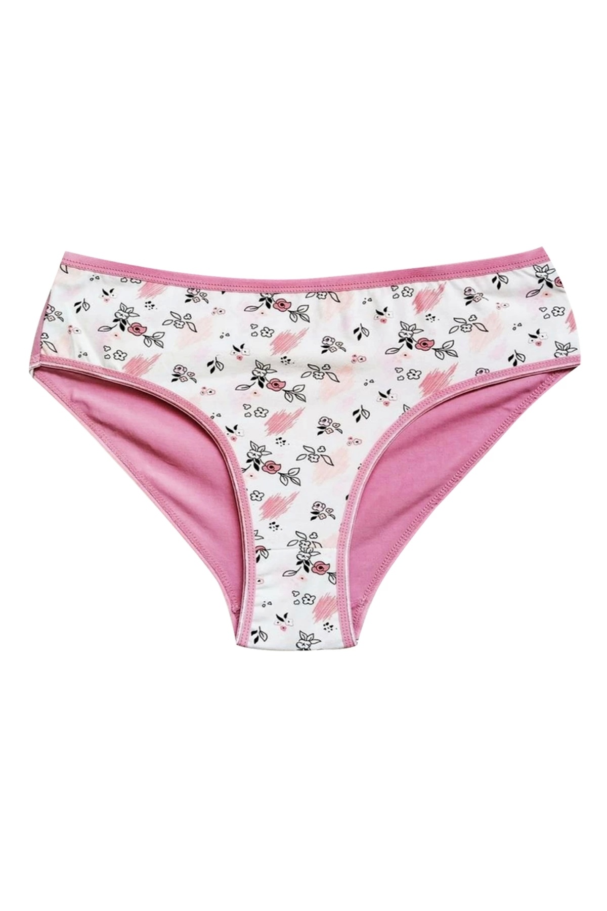 Afrodit-Patterned Cotton Wide Brim Lycra Bato Women's Panties - Pack of 10 8