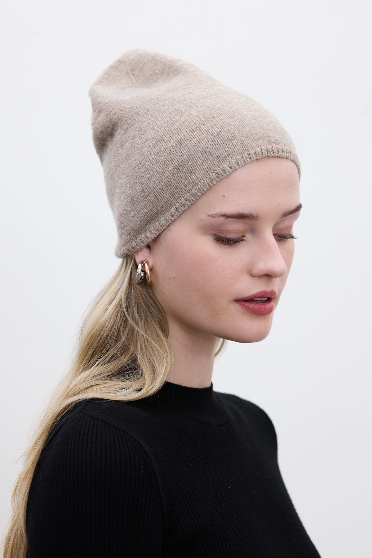 Manuka-Beanie Mink - Cienki dzianinowy wzór 3