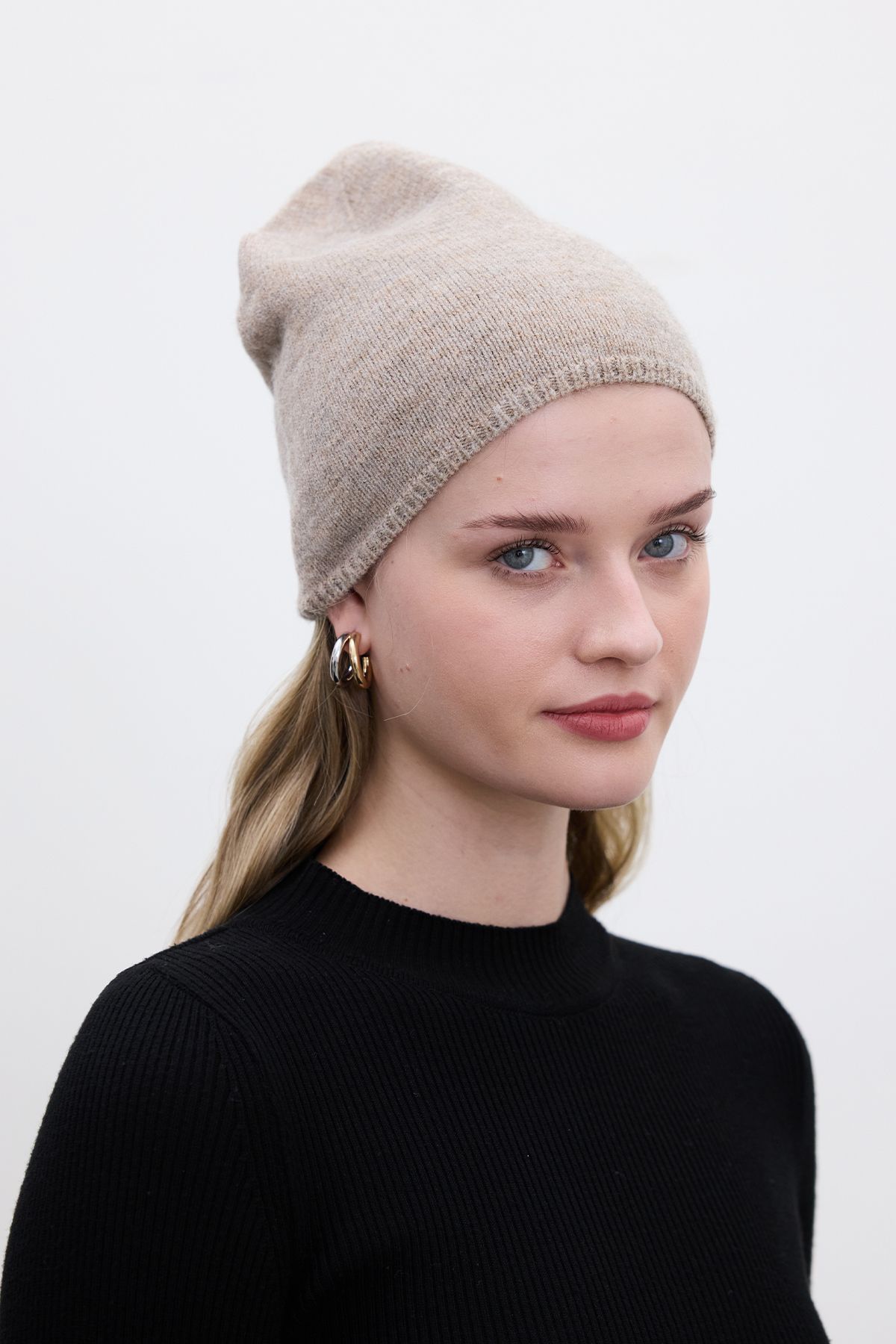 Manuka-Beanie Mink - Cienki dzianinowy wzór 2