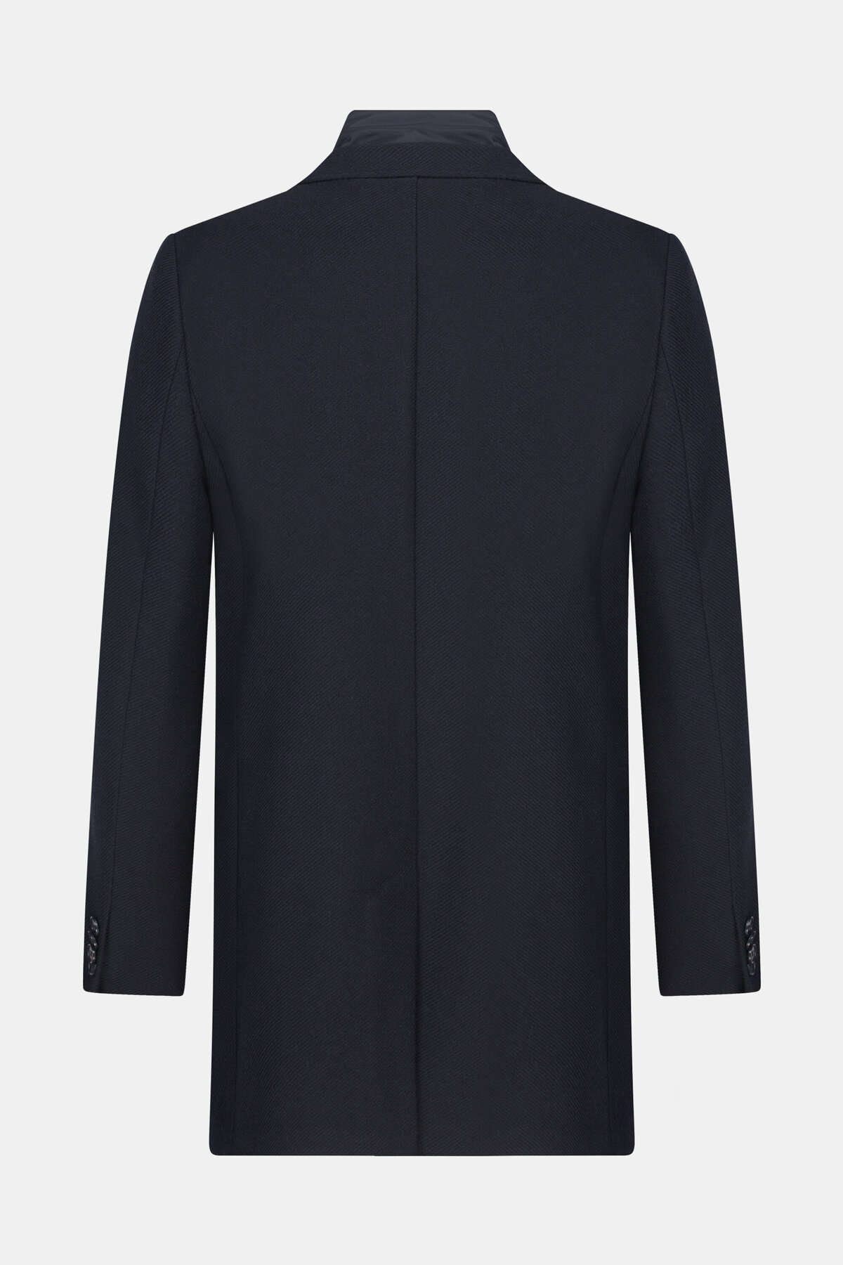 W Collection  LACİVERT FERMUAR DETAYLI PALTO - Görsel 6