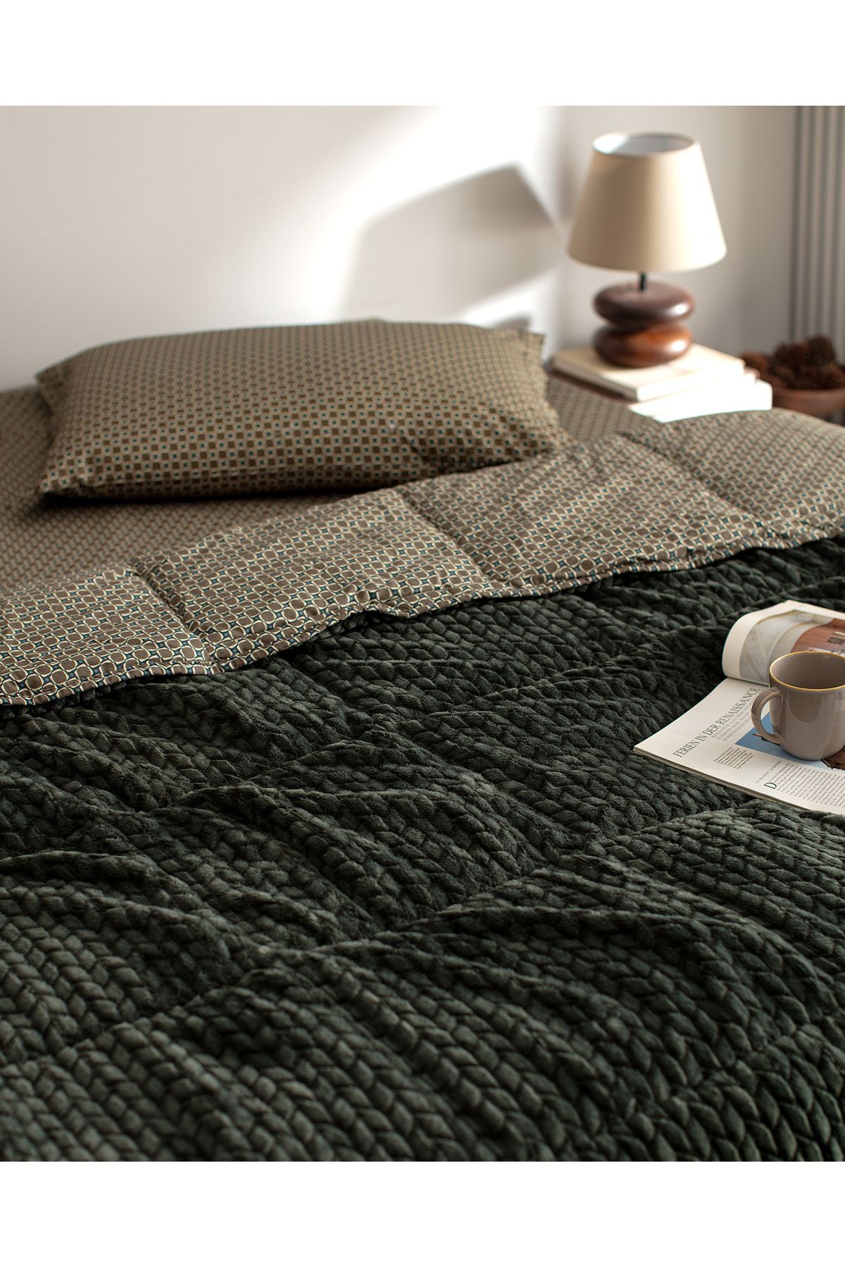 Madame Coco-Vincent Green Single Wellsoft Comforter Set 2
